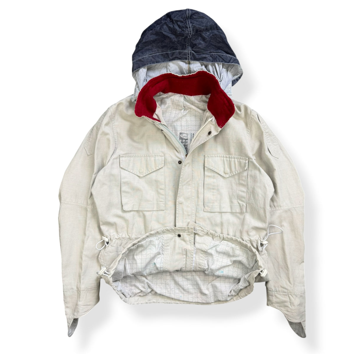 2000's Maharishi Waxed Linen Embroidered Jacket (L)