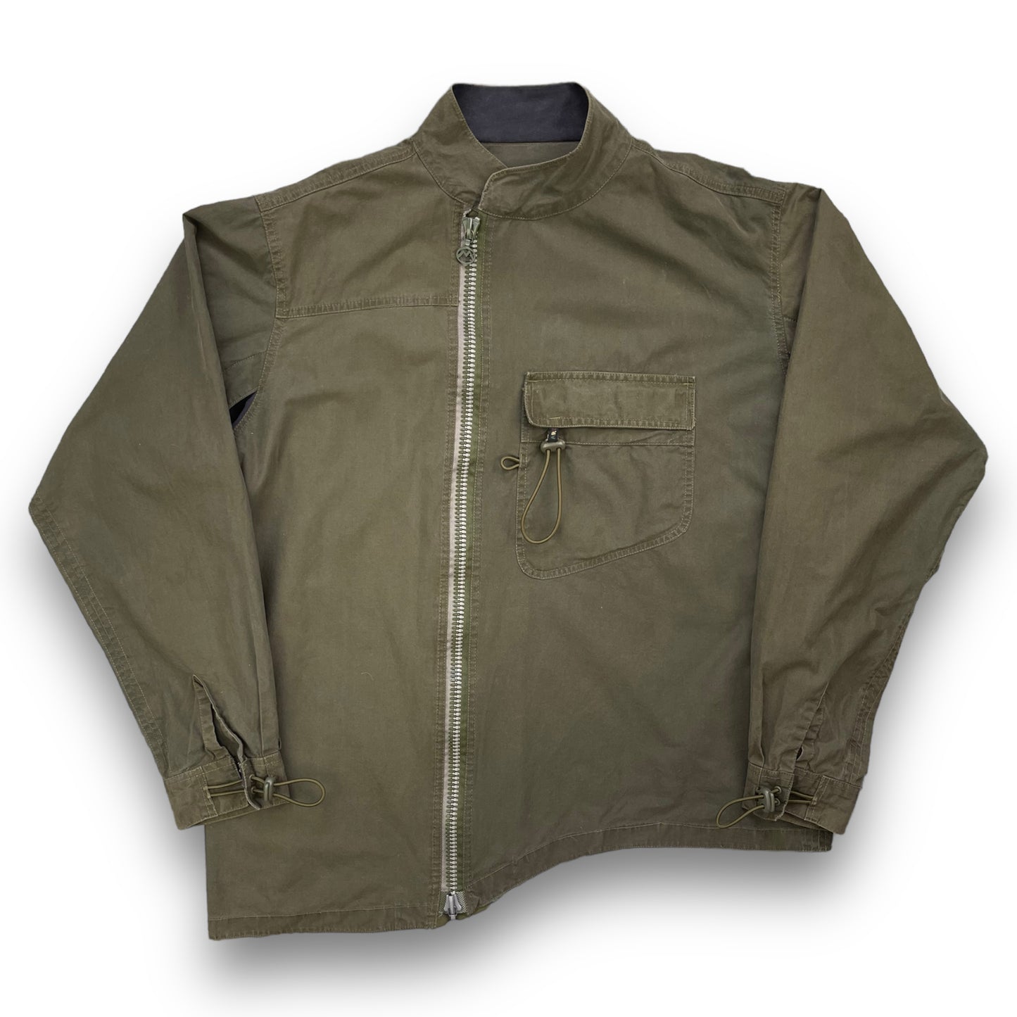 AW99/00 Maharishi Asymmetric Curved Hem Jacket (L)