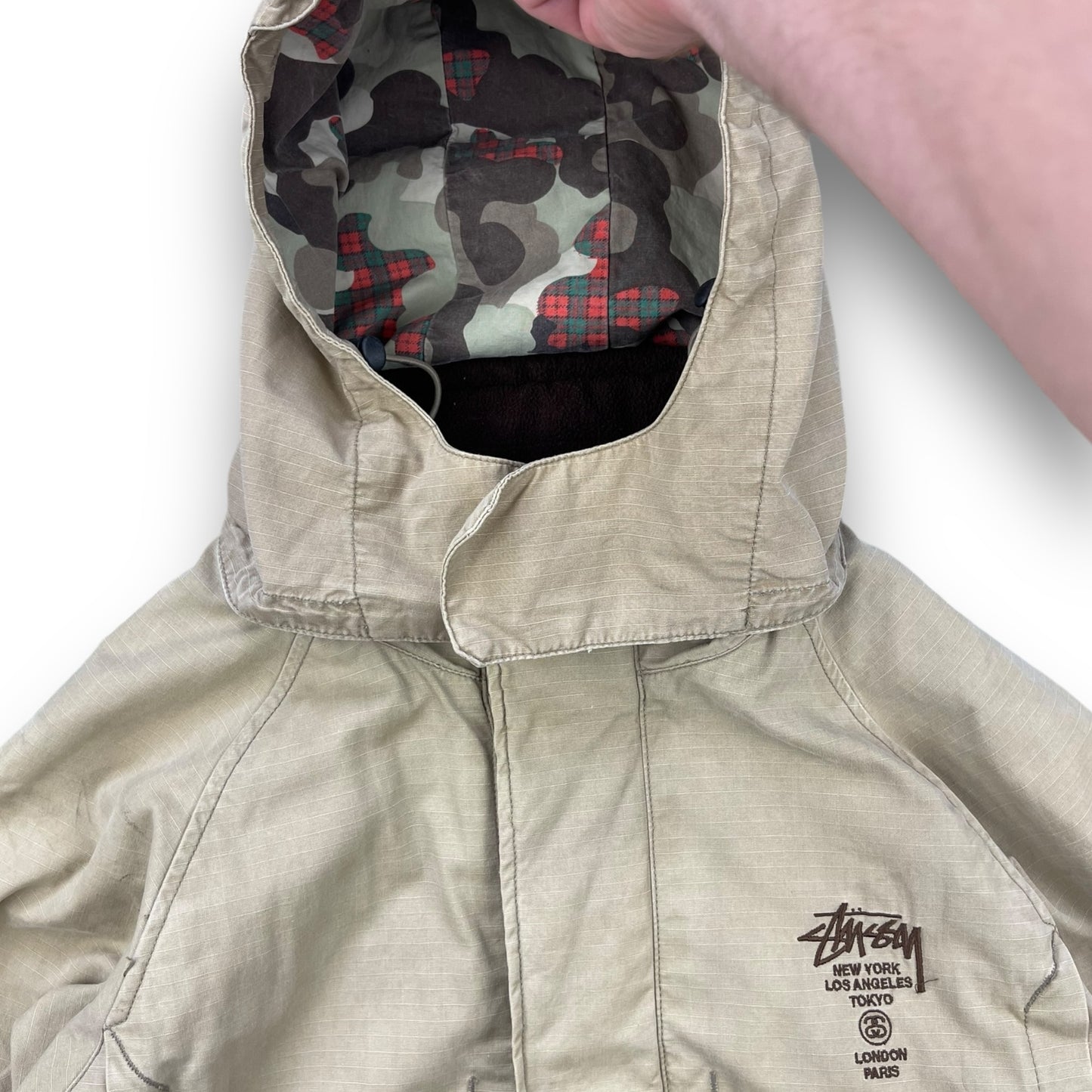 Stussy 2in1 Canvas/Camo Jacket (M)