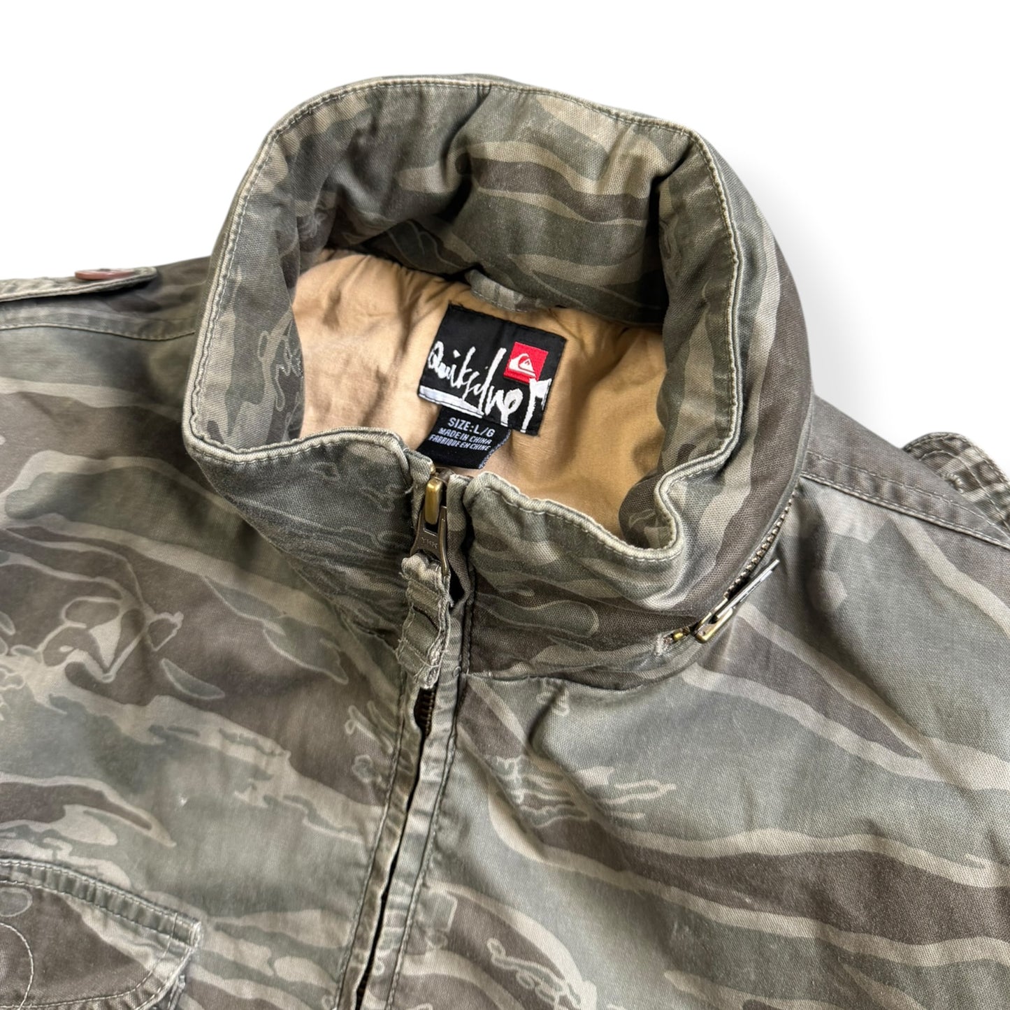 2000's Quiksilver DPM Series Camouflage Jacket (L)