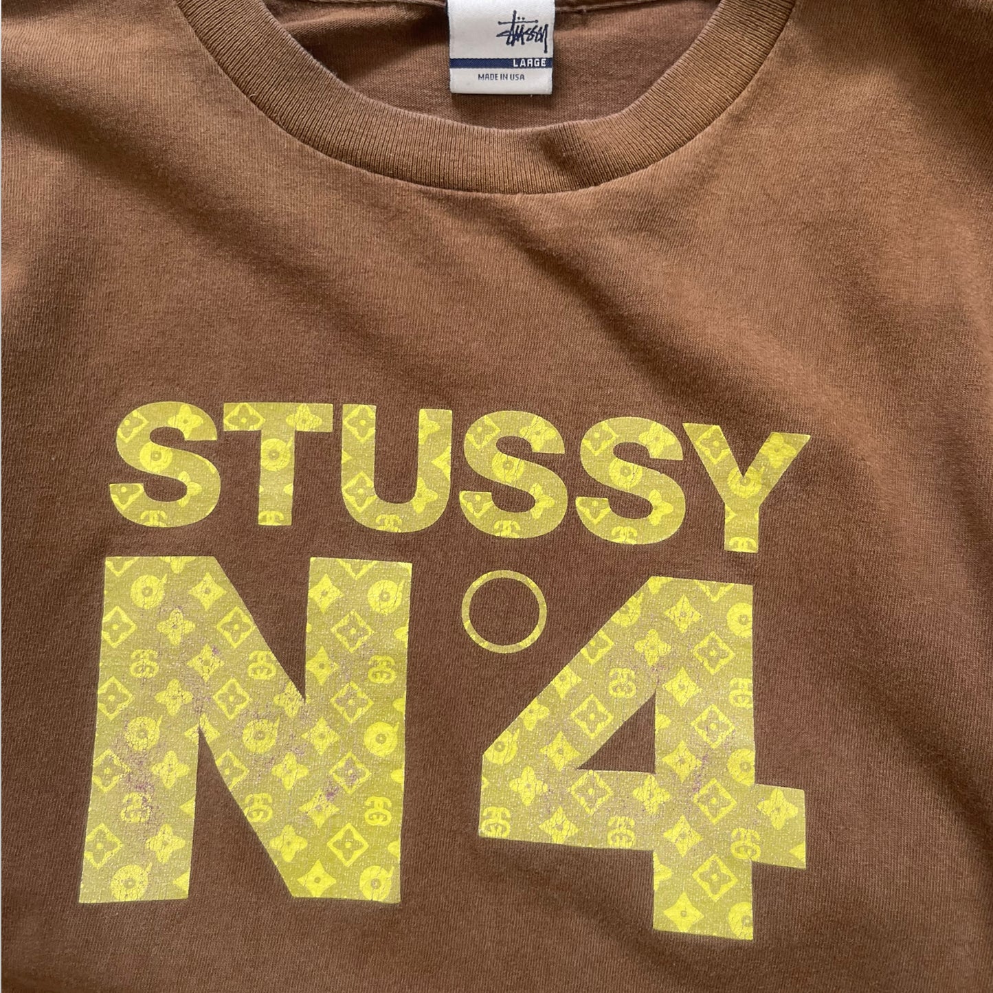 2000/2002 Stussy LV Rip Monogram T-Shirt (L)