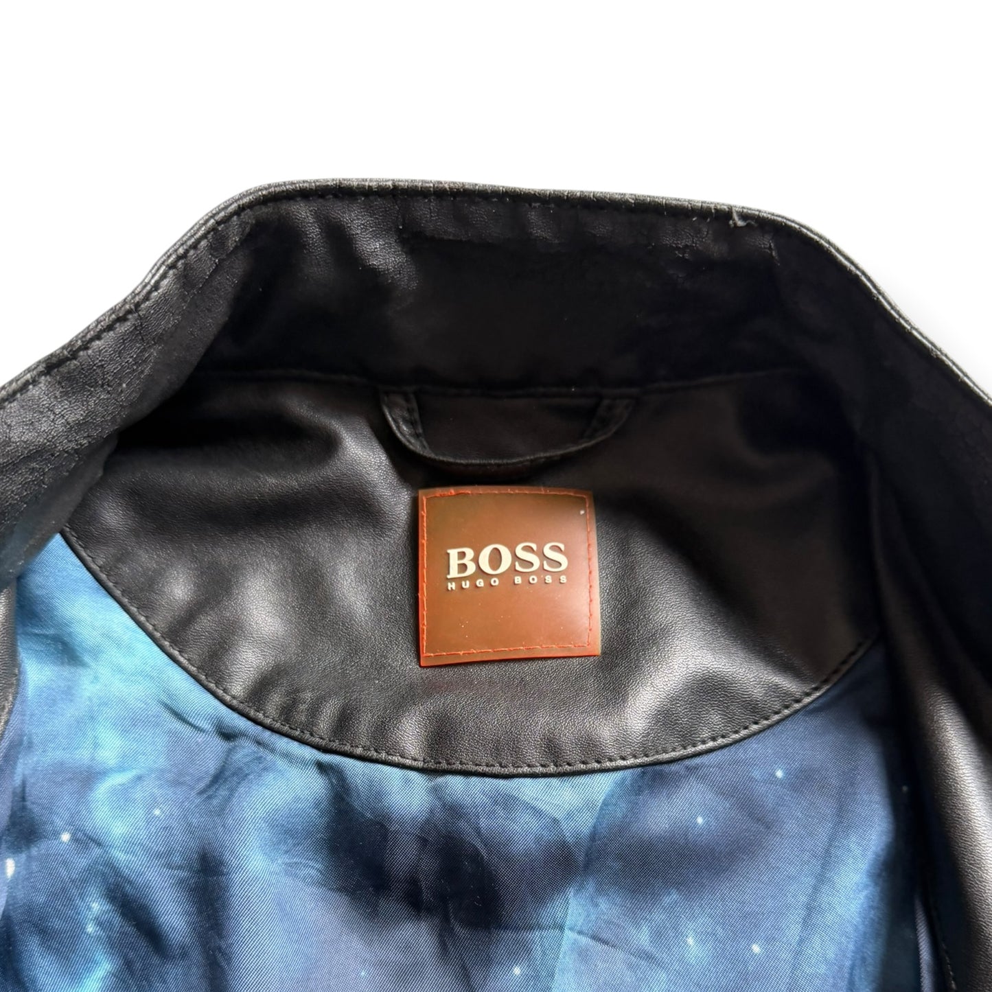2000's Hugo Boss 'Orange' Multizip Leather Jacket (M)
