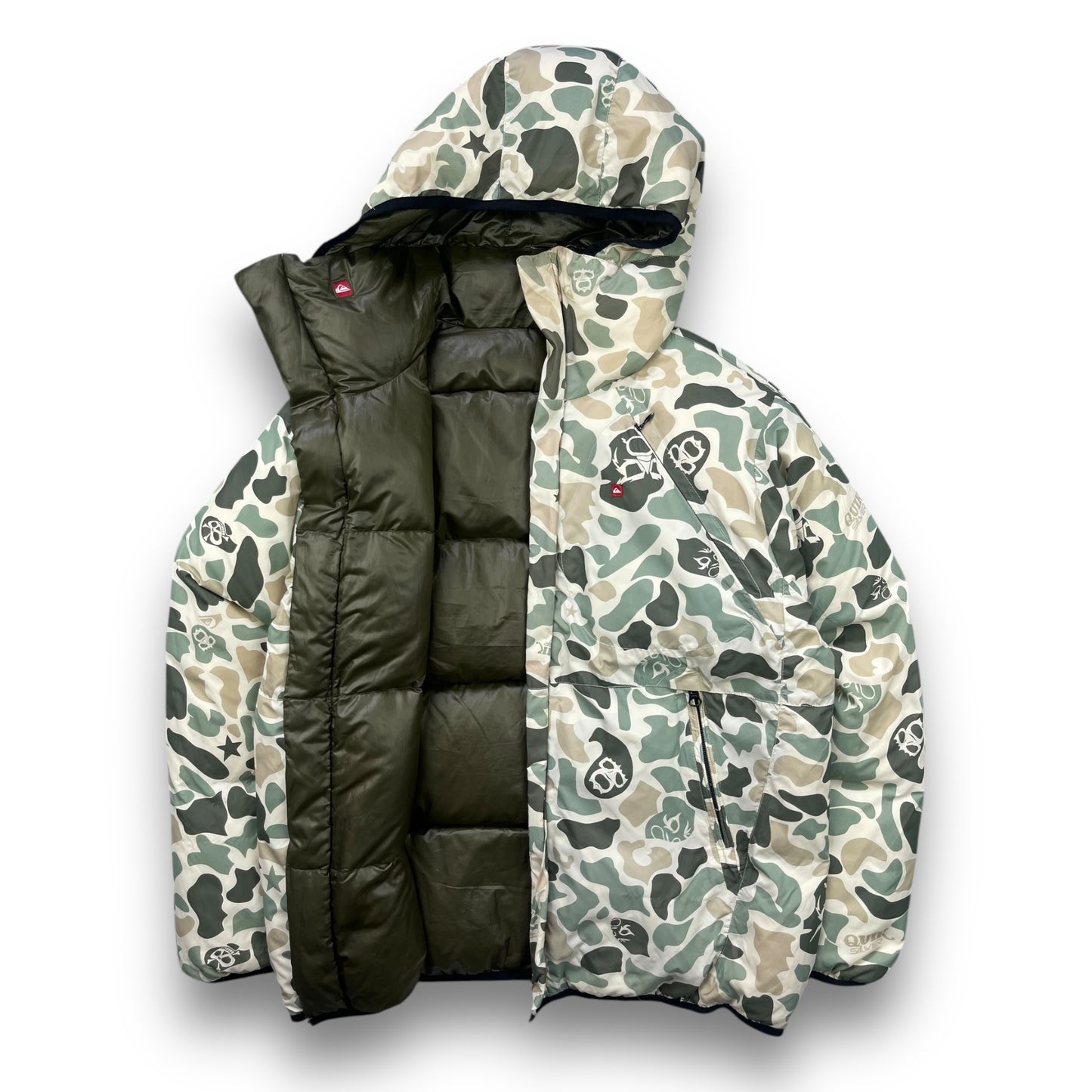 2000's Quiksilver Reversible Puffer Jacket (M)