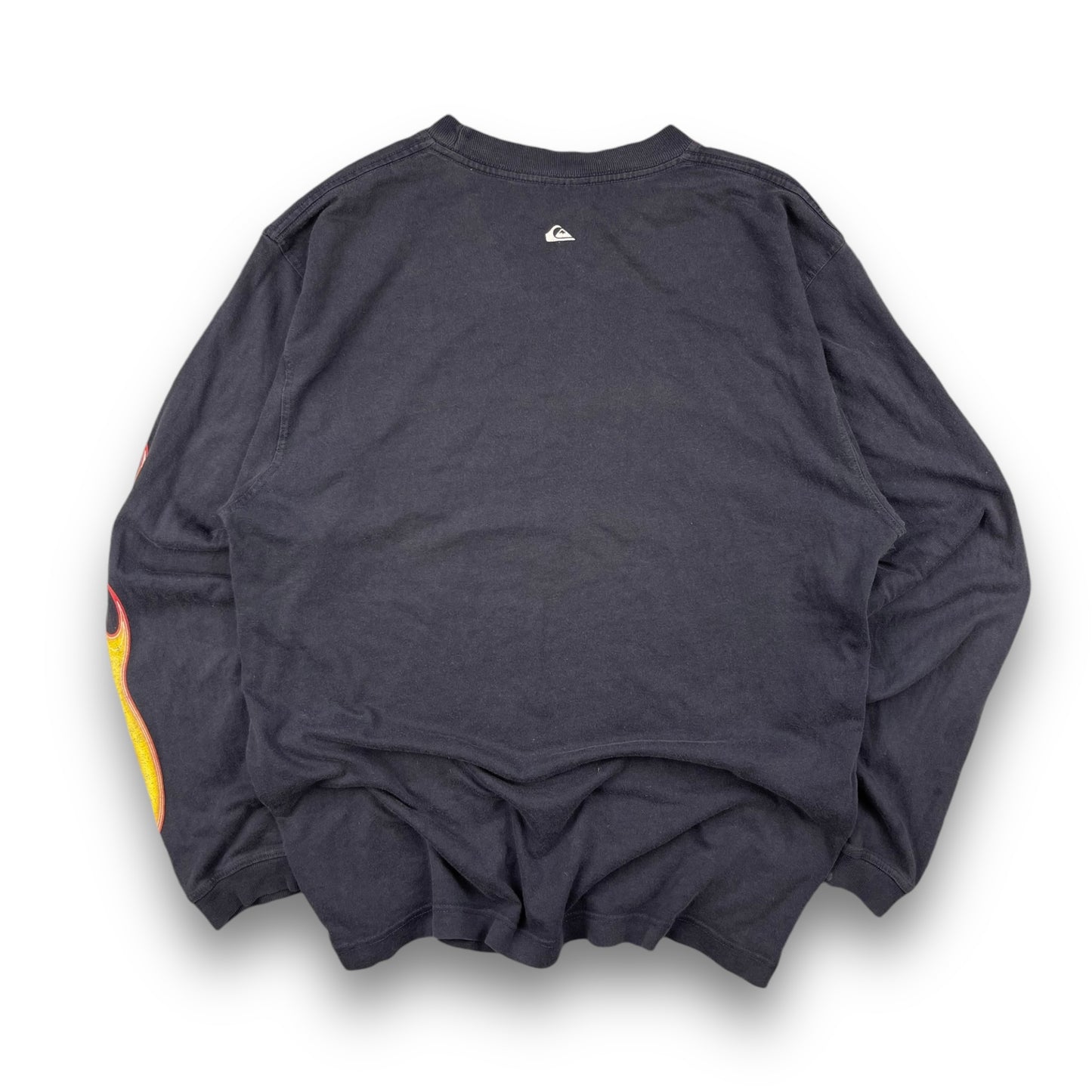 2000's Quiksilver Flame Long Sleeve T-Shirt (S)