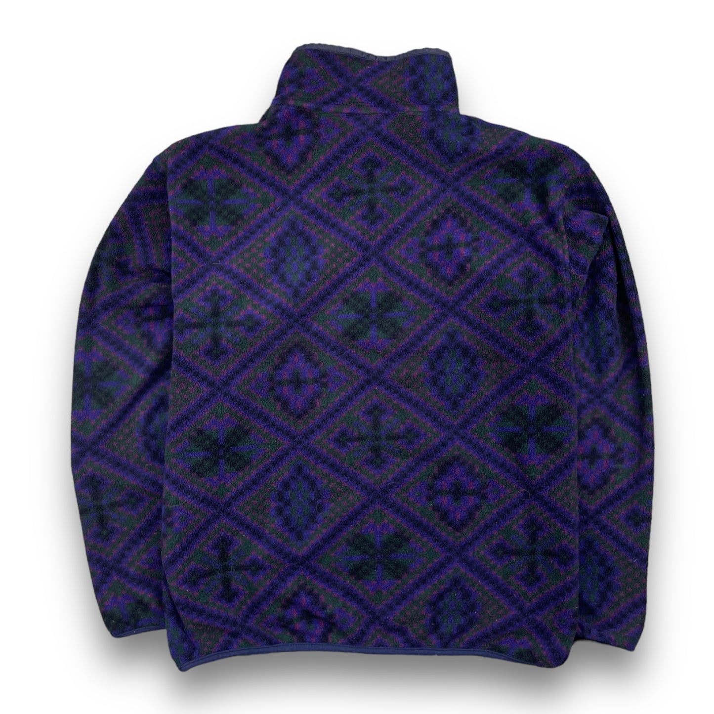 1992 Patagonia Purple Mosaic Snap T Fleece (M)