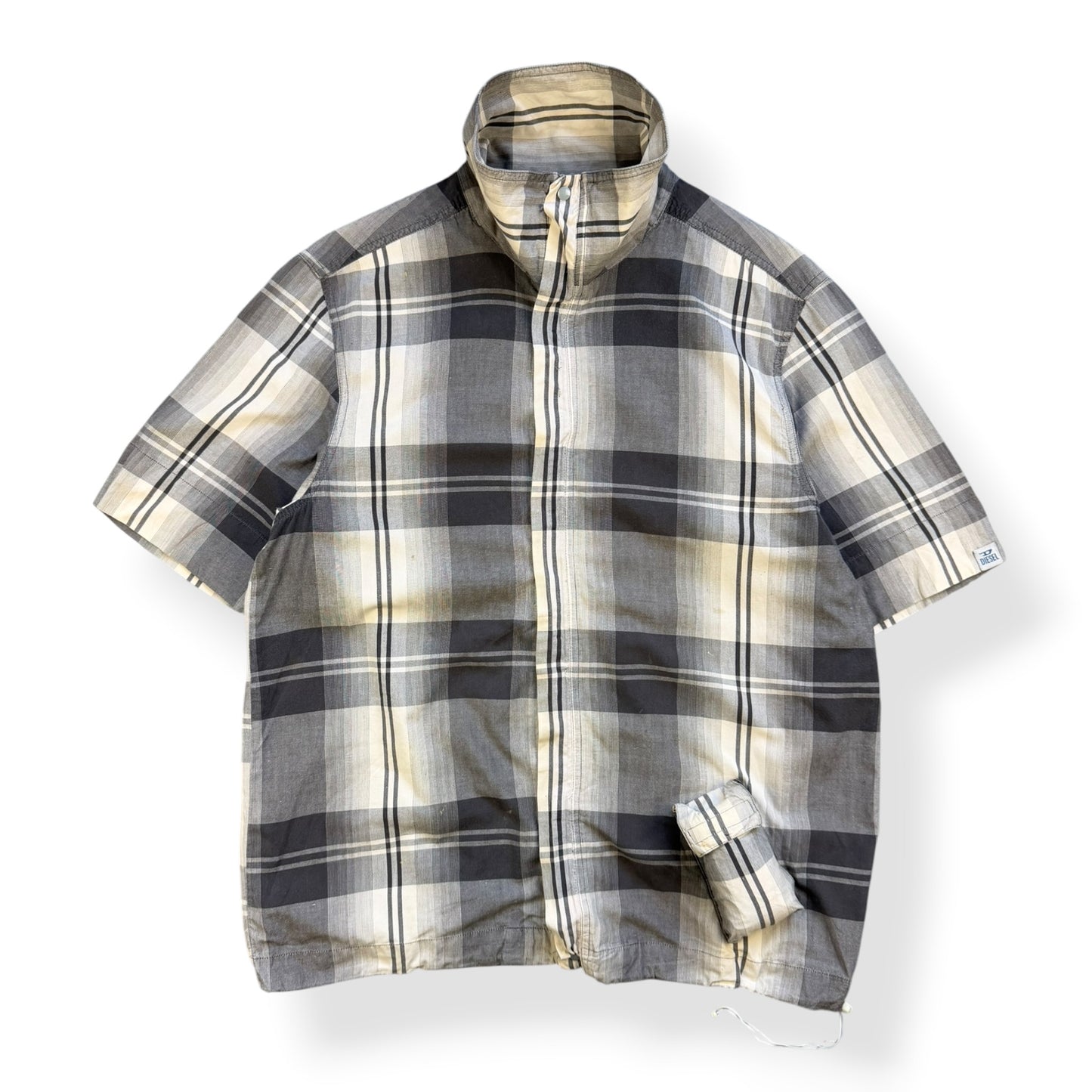 2000's Diesel Plaid 3D Pocket Shirt (M)