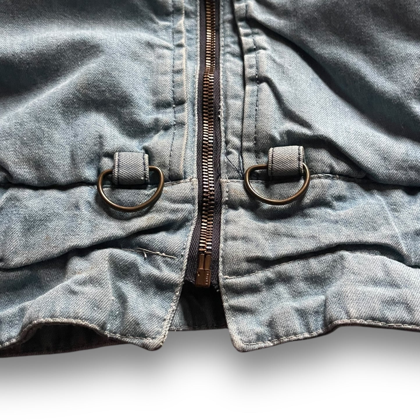 80's Marithe Francois Girbaud Denim Life Preserver Vest (L)