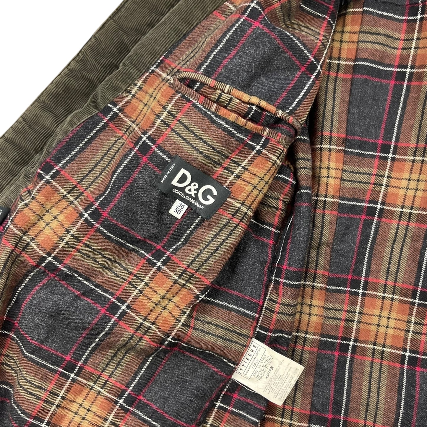 AW2003 Dolce & Gabbana Corduroy Cargo Jacket (L)