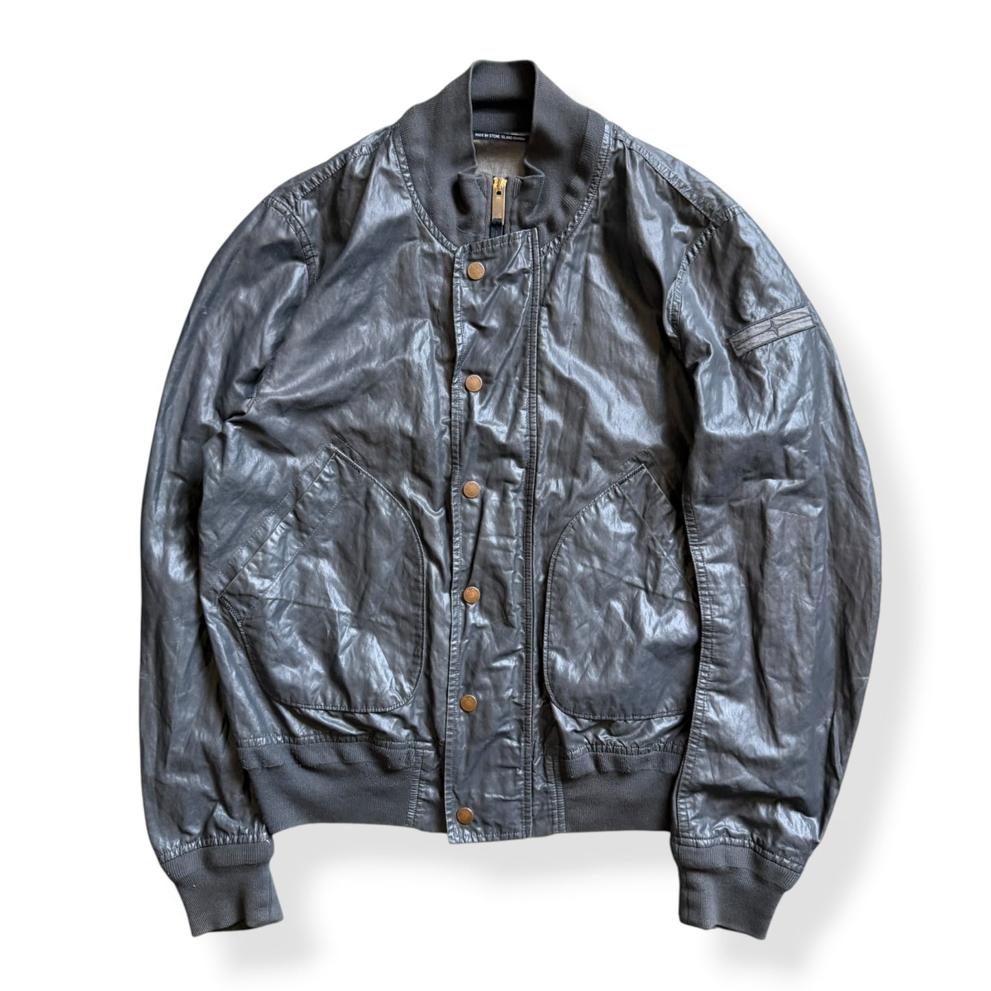 SS2008 Stone Island Denims Waxed Bomber Jacket (M)