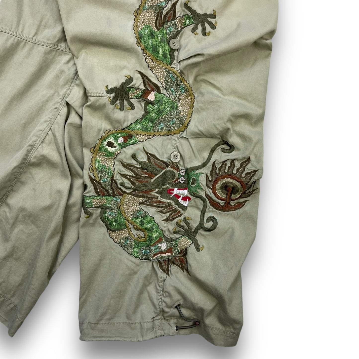 2002 Maharishi Embroidered Dragon Snopants (L)