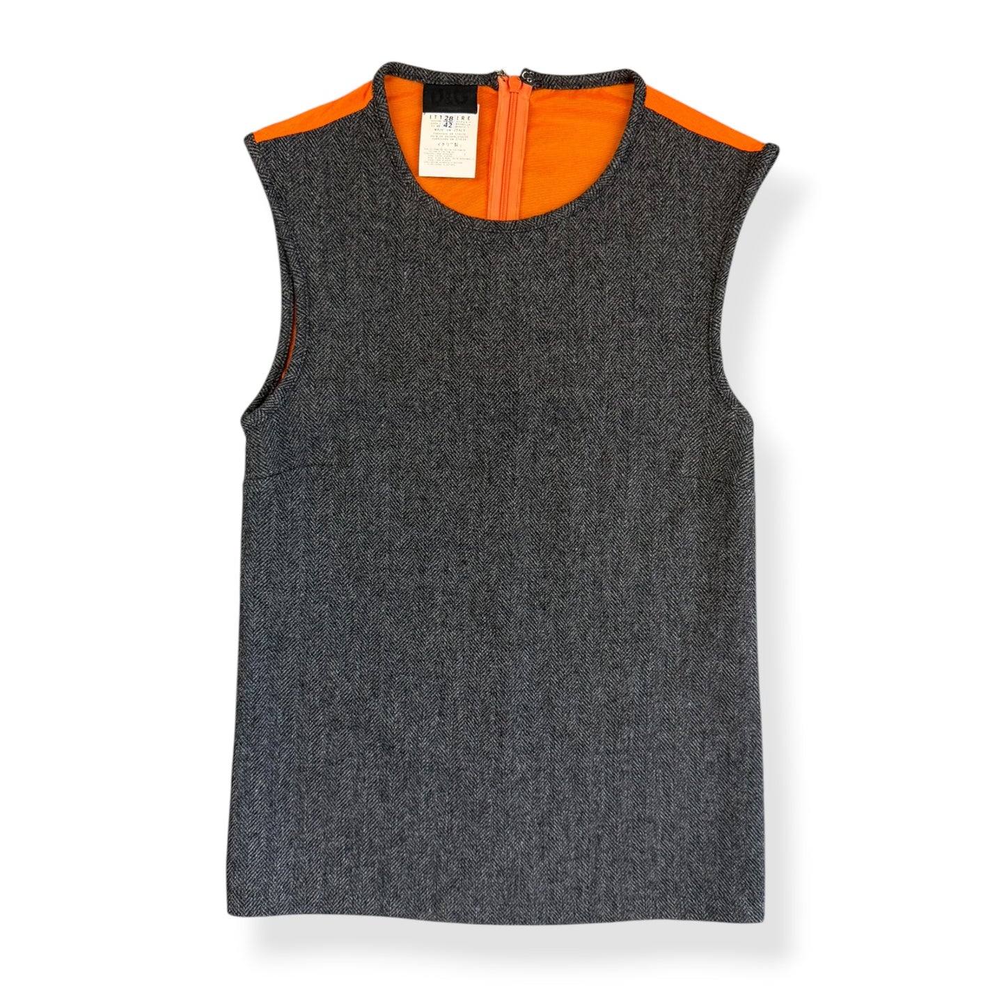 2000's D&G Tweed/Mesh Panelled Vest