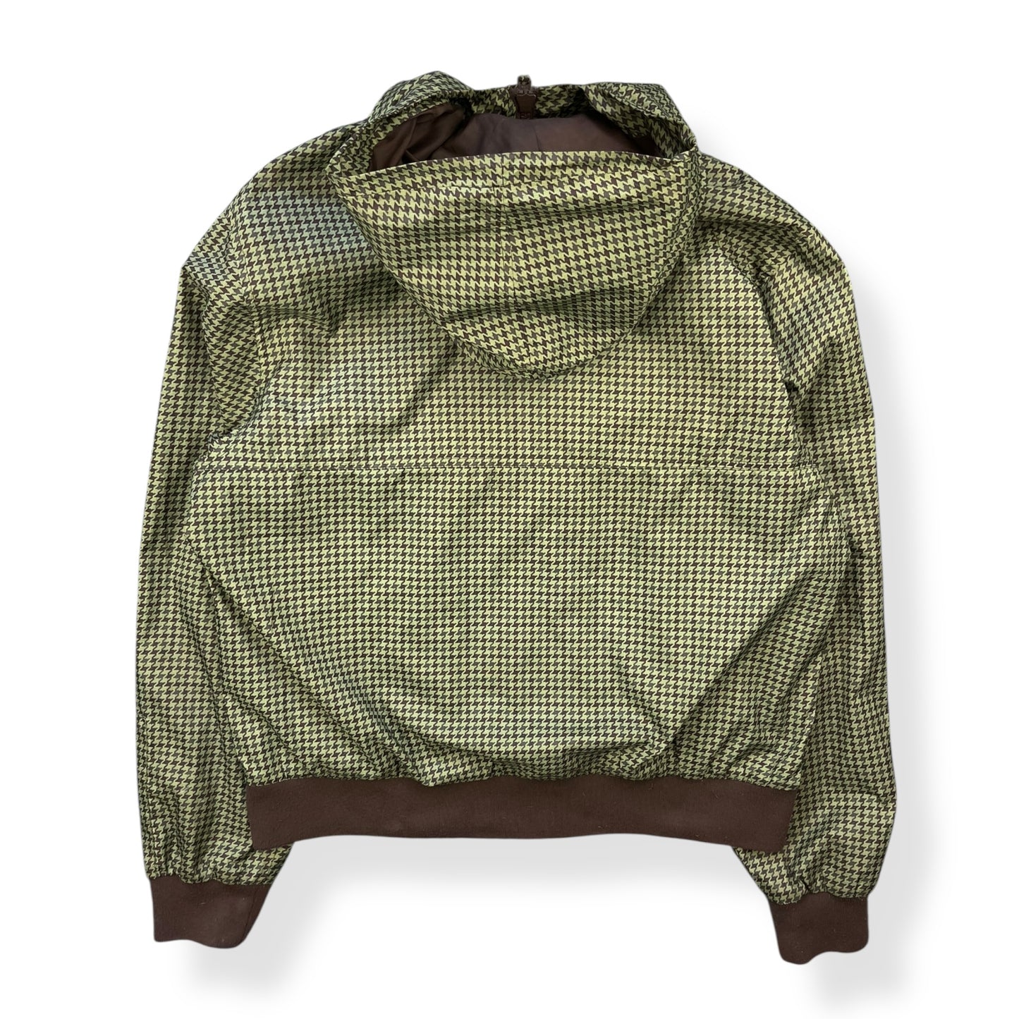 2000's Puma Houndstooth Hooded Jacket (L)