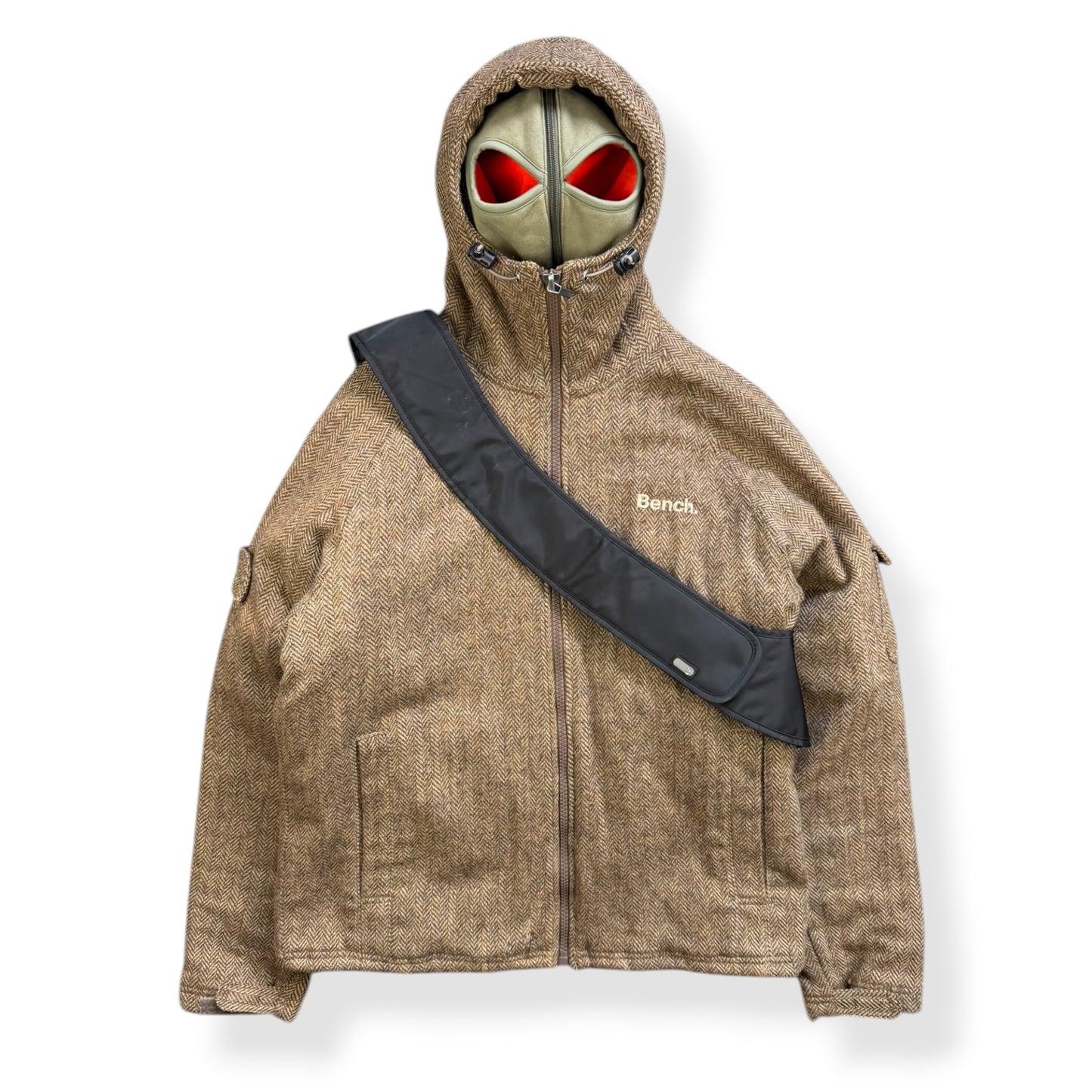 2000's Nike Air Max Full Zip Face Mask Hoodie (M)