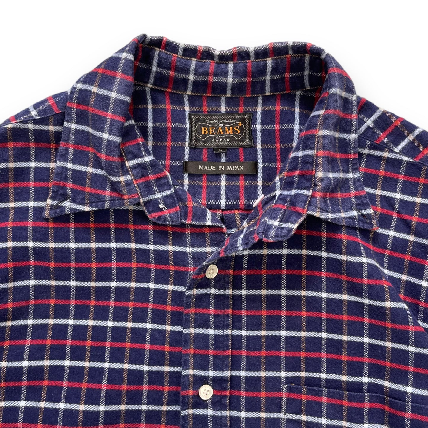 Beams Plus Long Sleeve Plaid Shirt