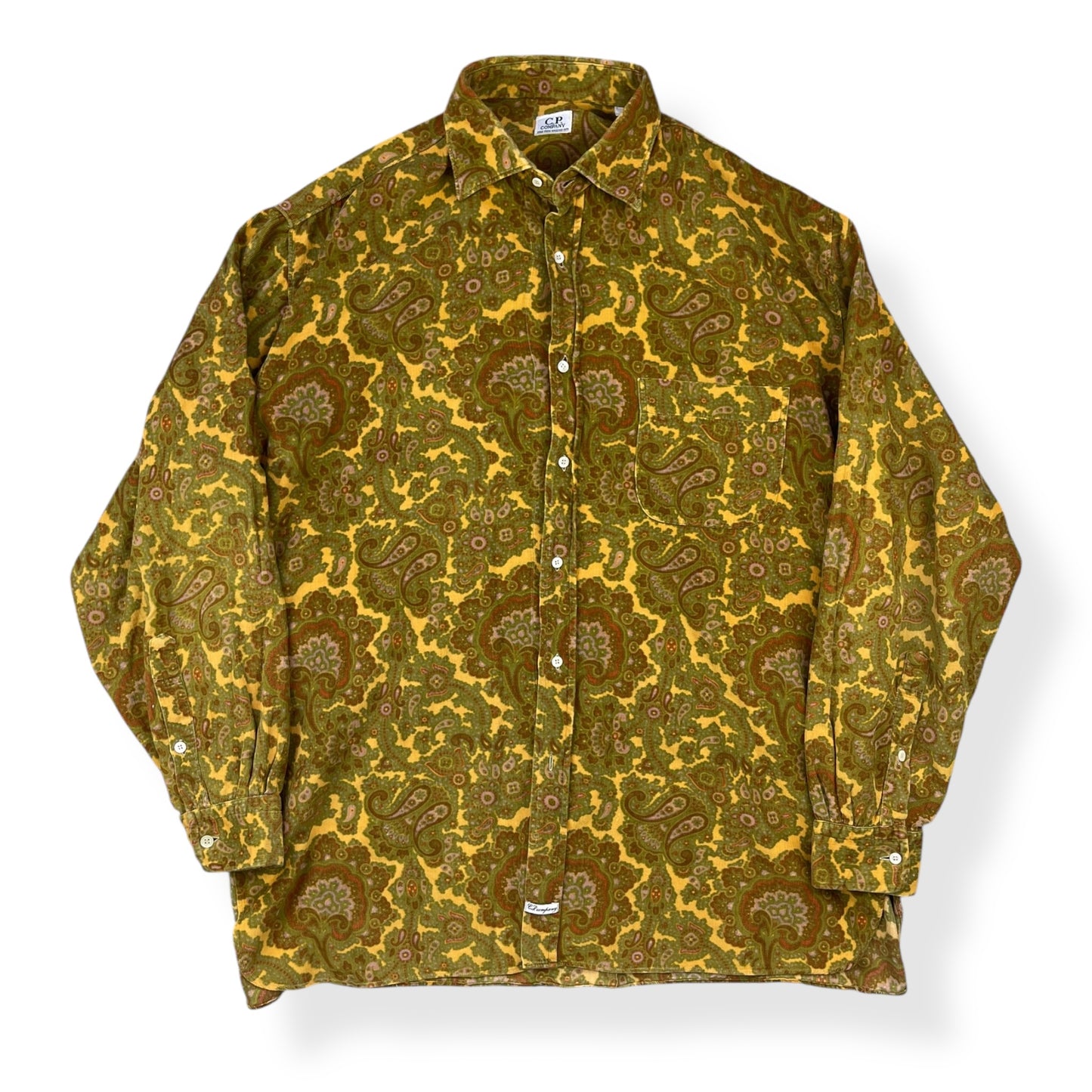 1980's CP Company Corduroy Paisley Shirt (XL)