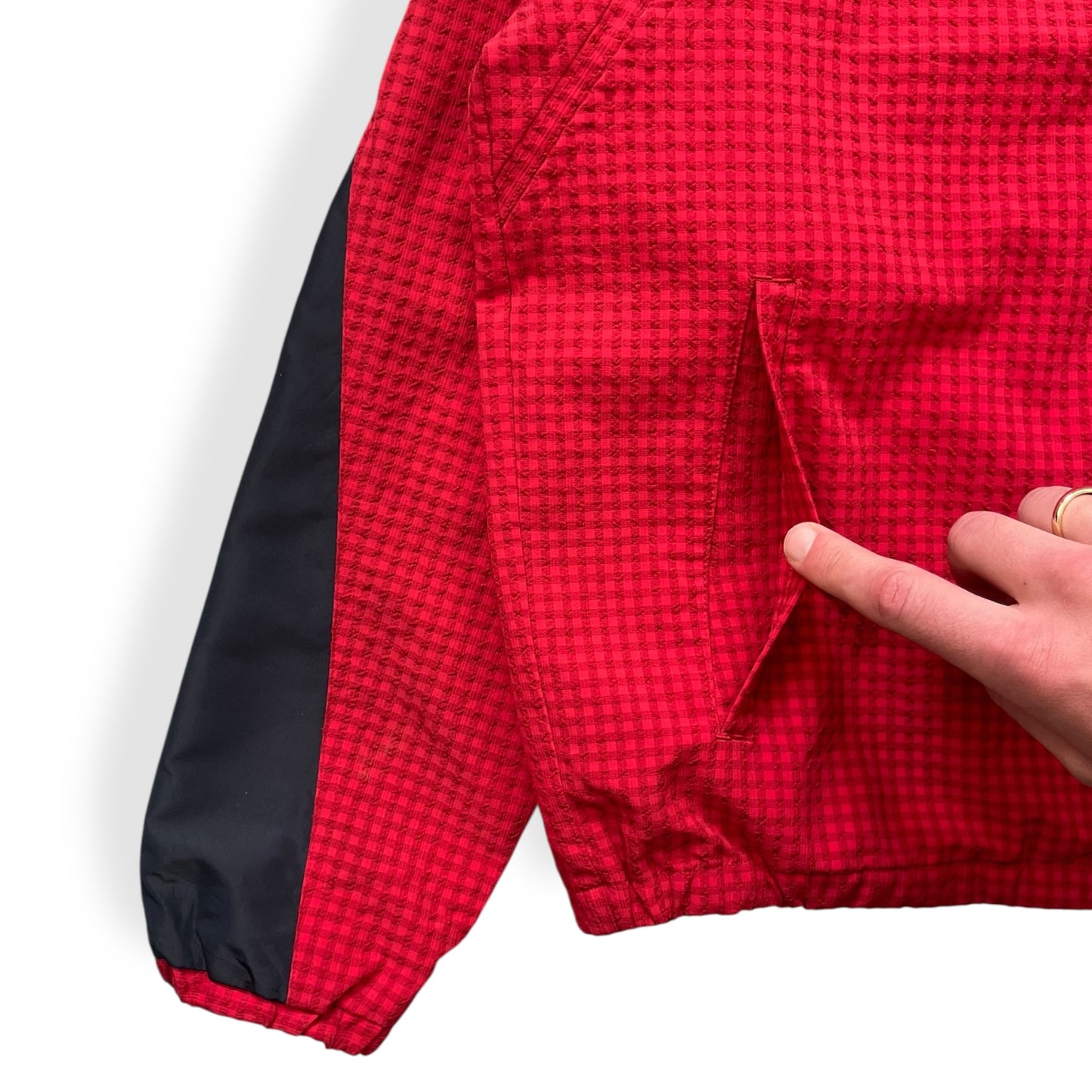 2000's Umbro Gingham Panelled Ventilated Jacket (M)