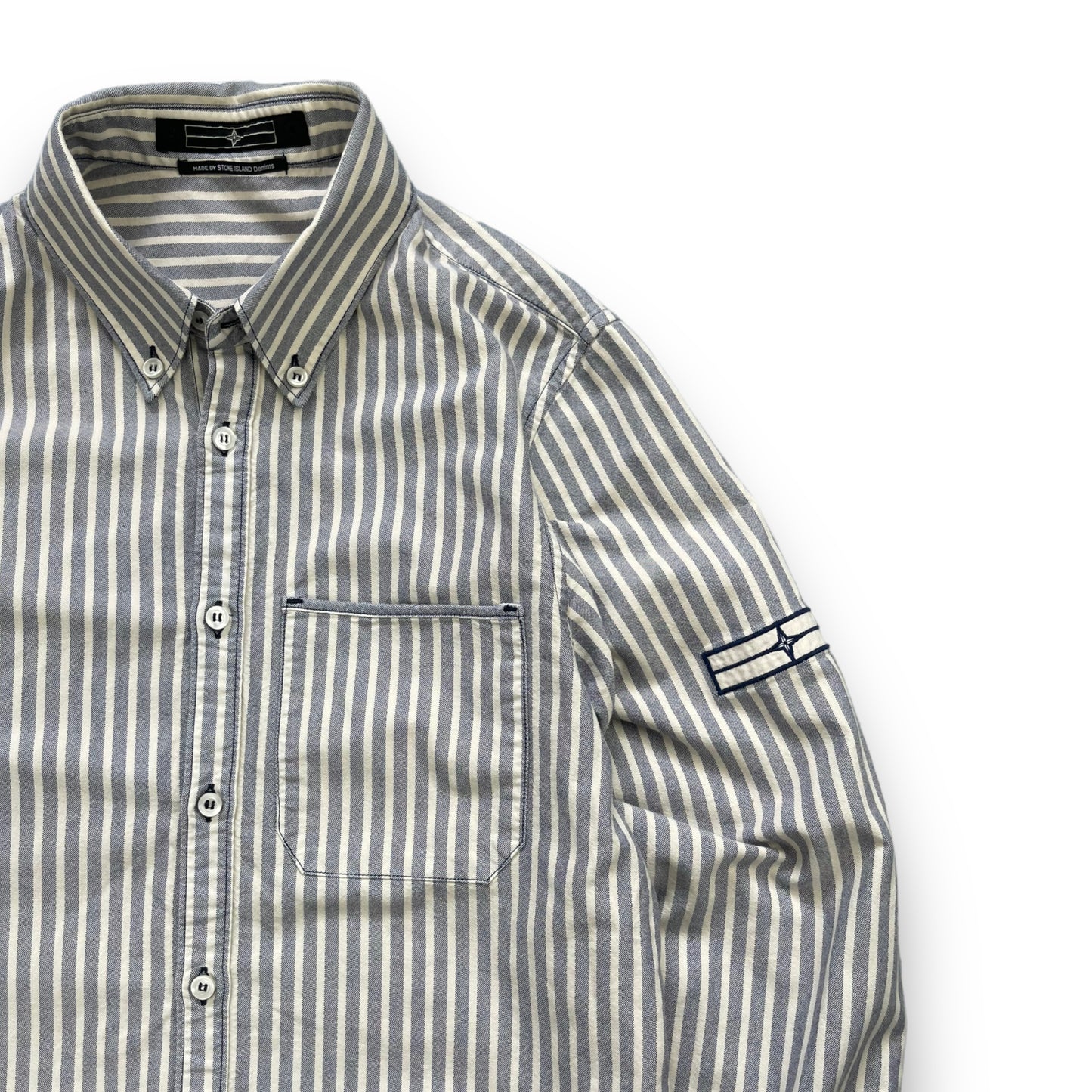 AW2007 Stone Island Denims Striped Shirt (M)