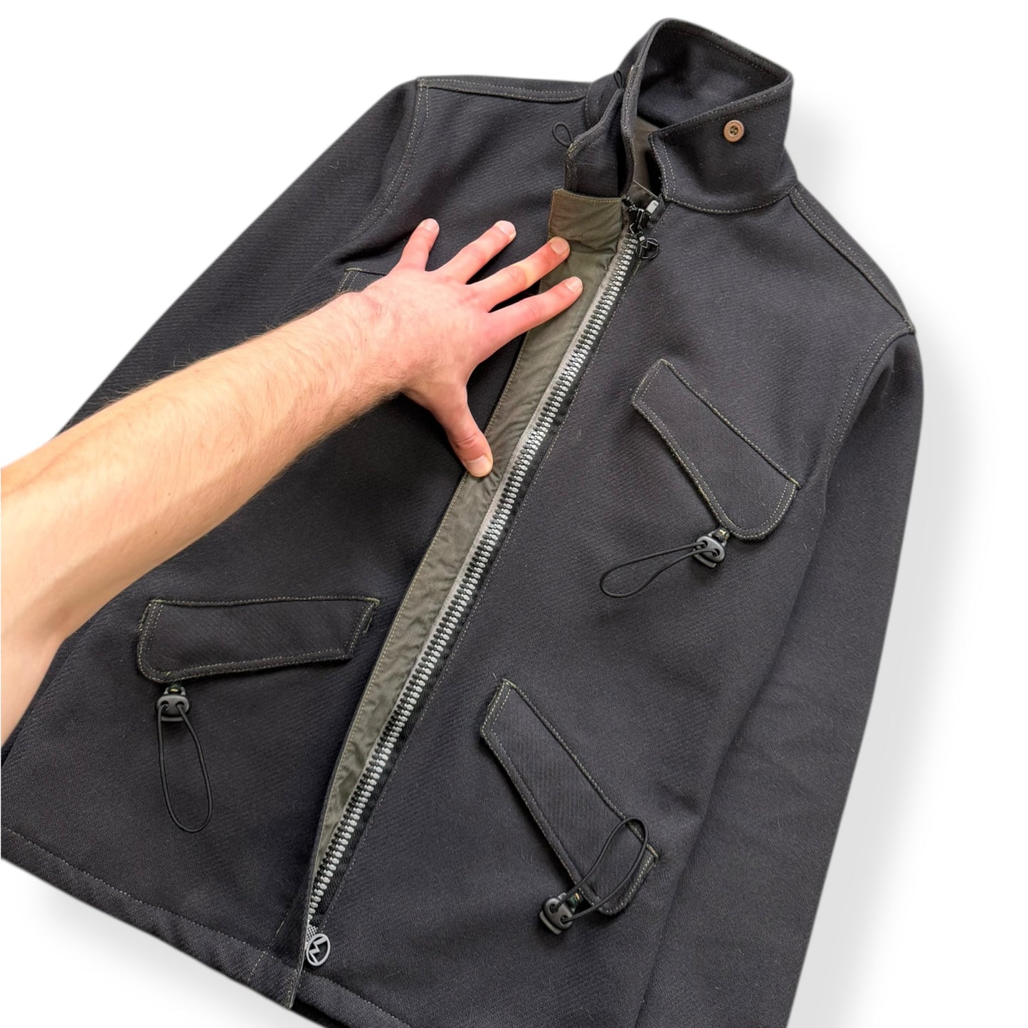 AW99/00 Maharishi Shower Repellent Asymmetric Jacket (S)