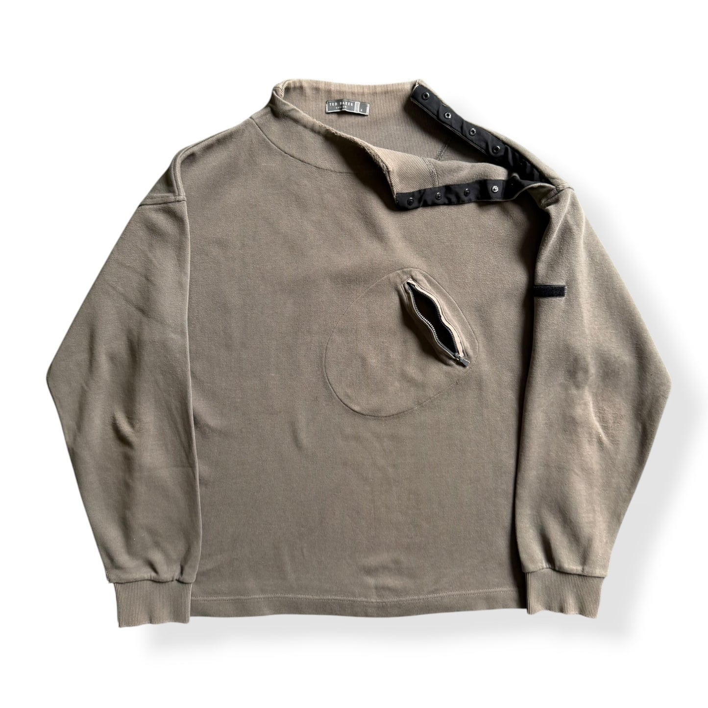 2000's Ted Baker Asymmetric Stash Pocket Sweatshirt (L)
