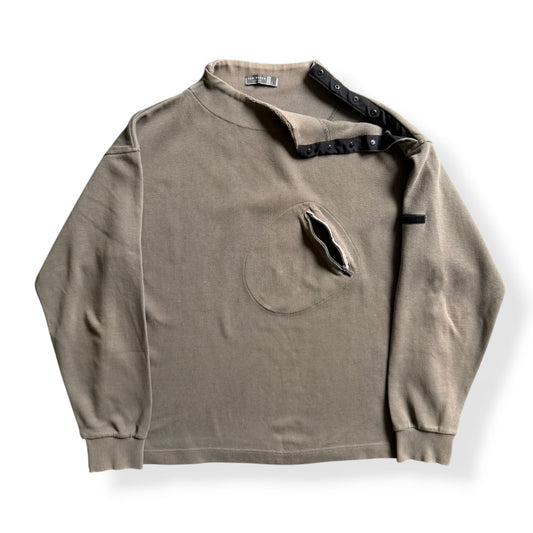 2000's Ted Baker Asymmetric Stash Pocket Sweatshirt (L)
