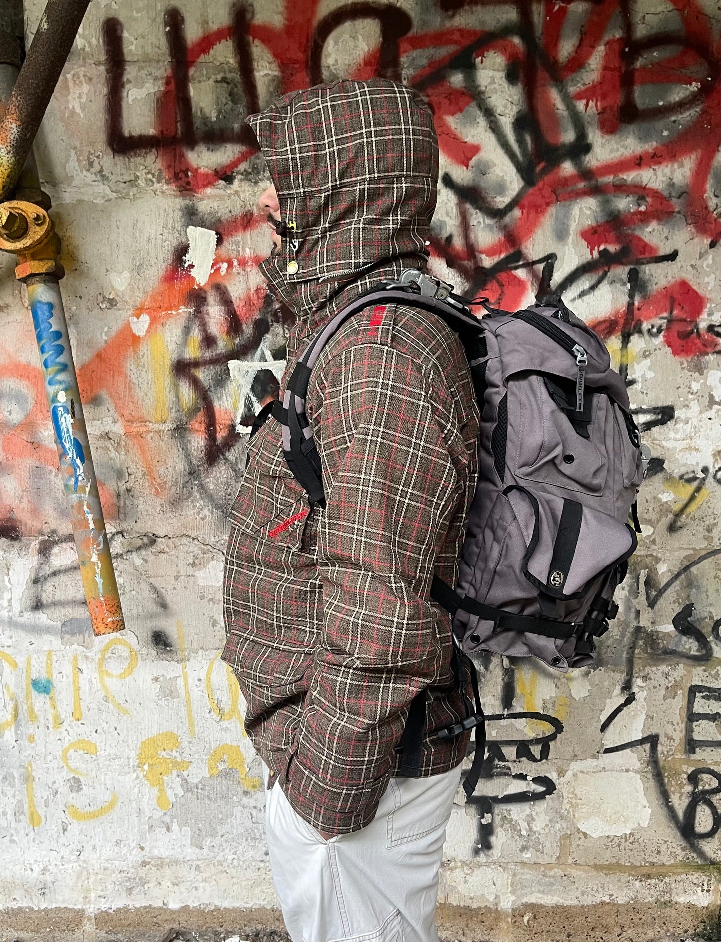 Quiksilver Utility 'Manille' Plaid Jacket (L)