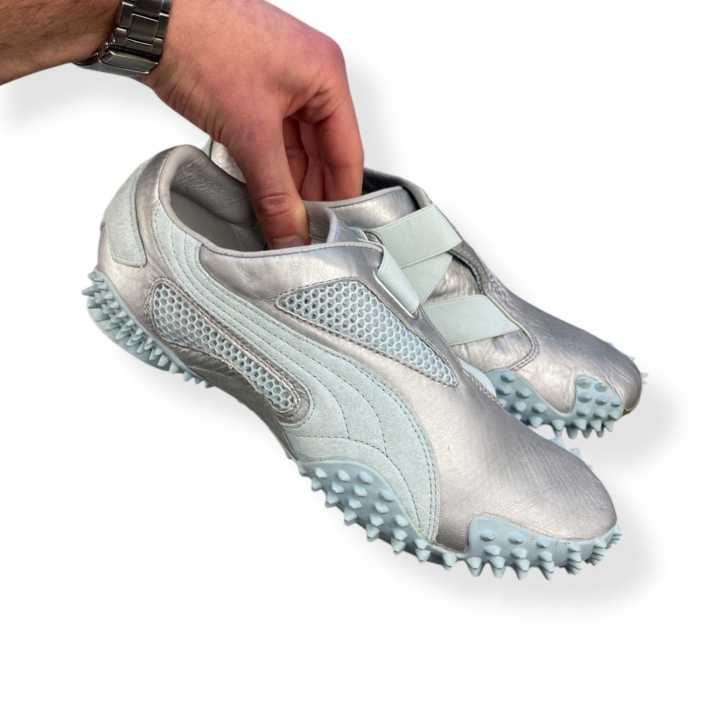 2005 Puma UR Mostro Silver Starlight Blue/Metallic Gold (UK8)