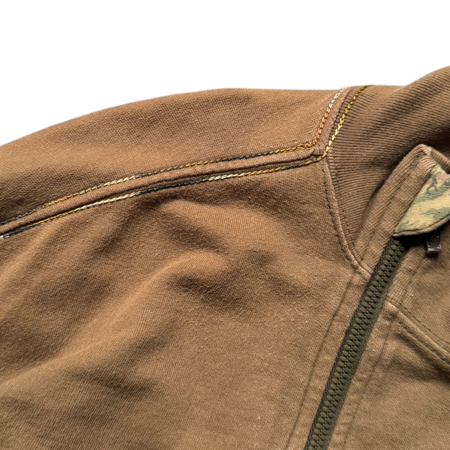 2000's Maharishi Off Centre Zip Embroidered Jumper (M)