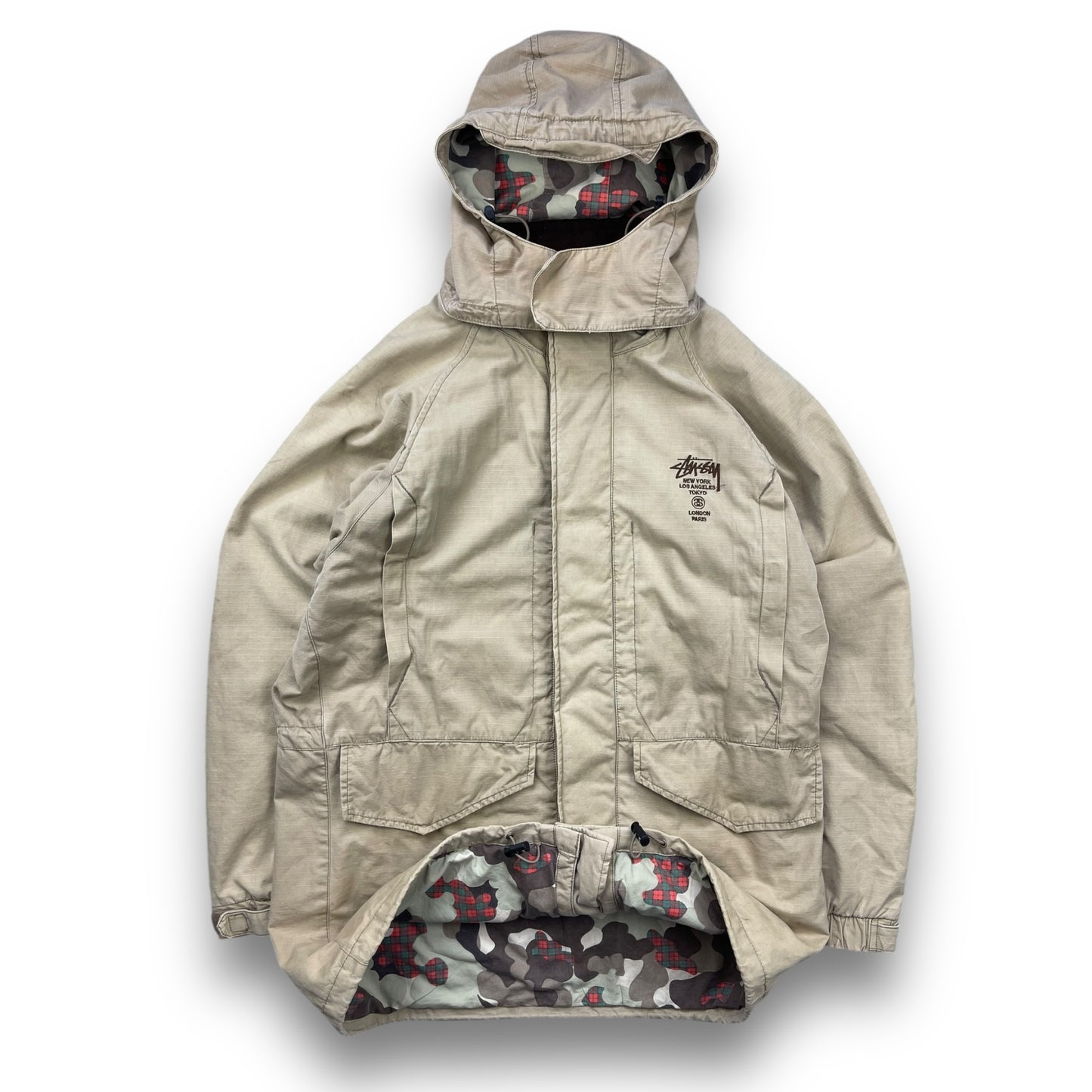 Stussy 2in1 Canvas/Camo Jacket (M)