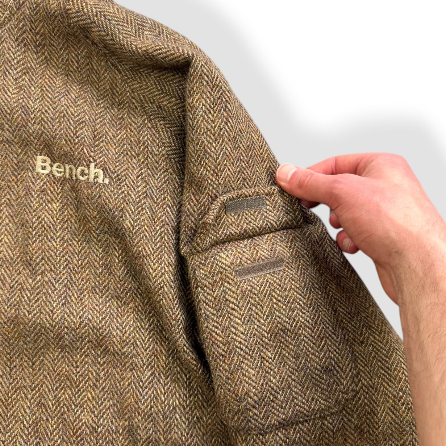 2000's Bench Herringbone Tweed Jacket (L)