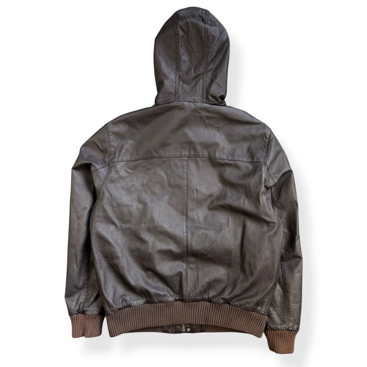2000's Bench Asymmetric Zip Leather Jacket (L)