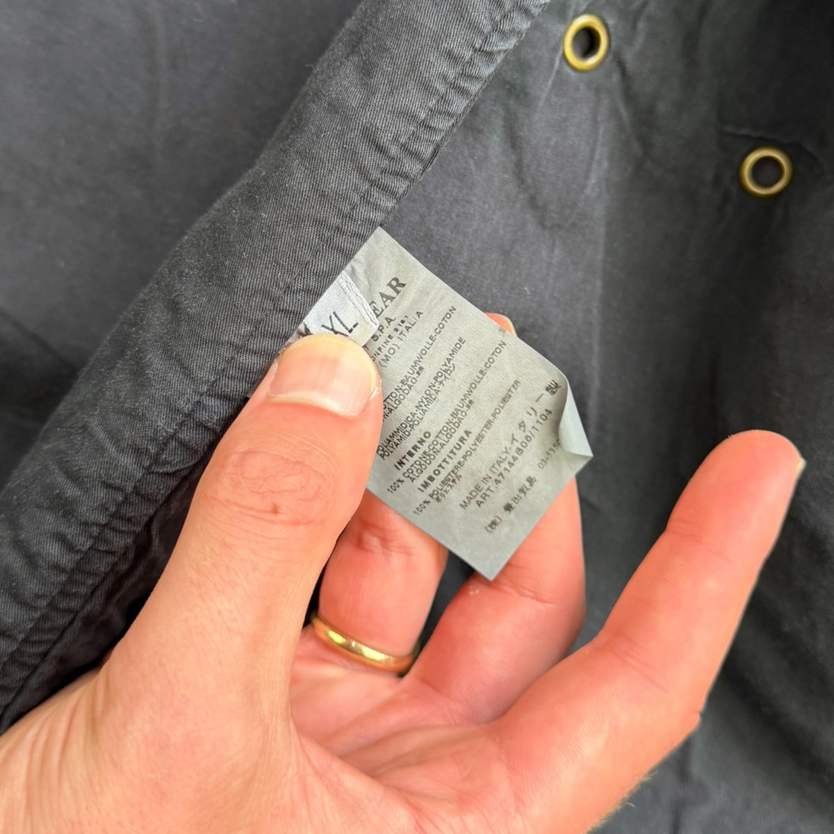 FW2007 Stone Island Denims Cargo Pocket Jacket (L)