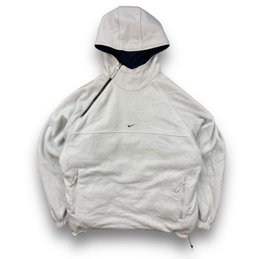 2000's Nike Reversible Asymmetric Zip Fleece Jacket (L)