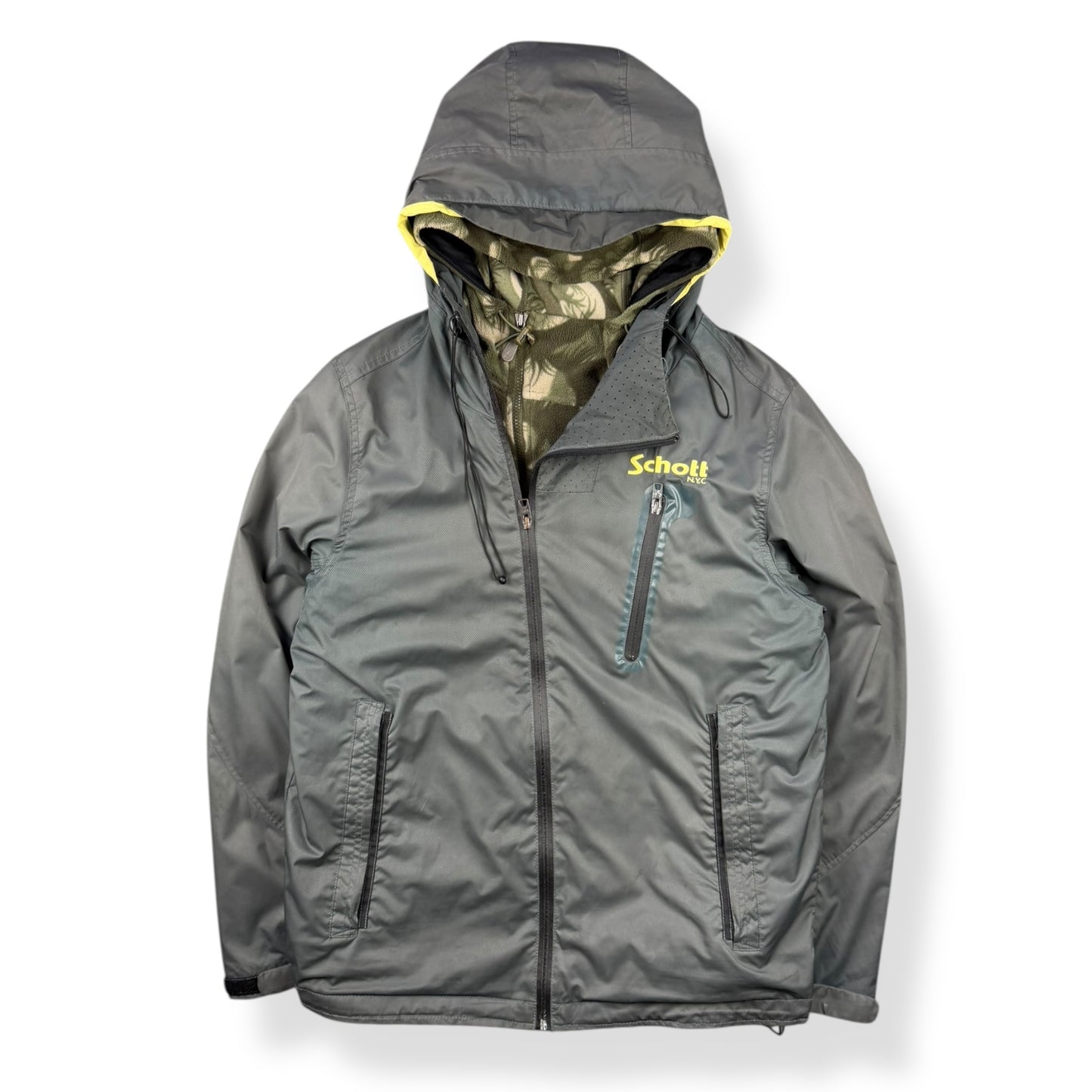 2000's Schott Asymmetric Zip Jacket (L)