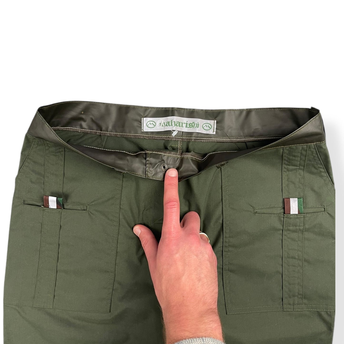 1990's Maharishi Wax Panelled Cargo Trousers (32)