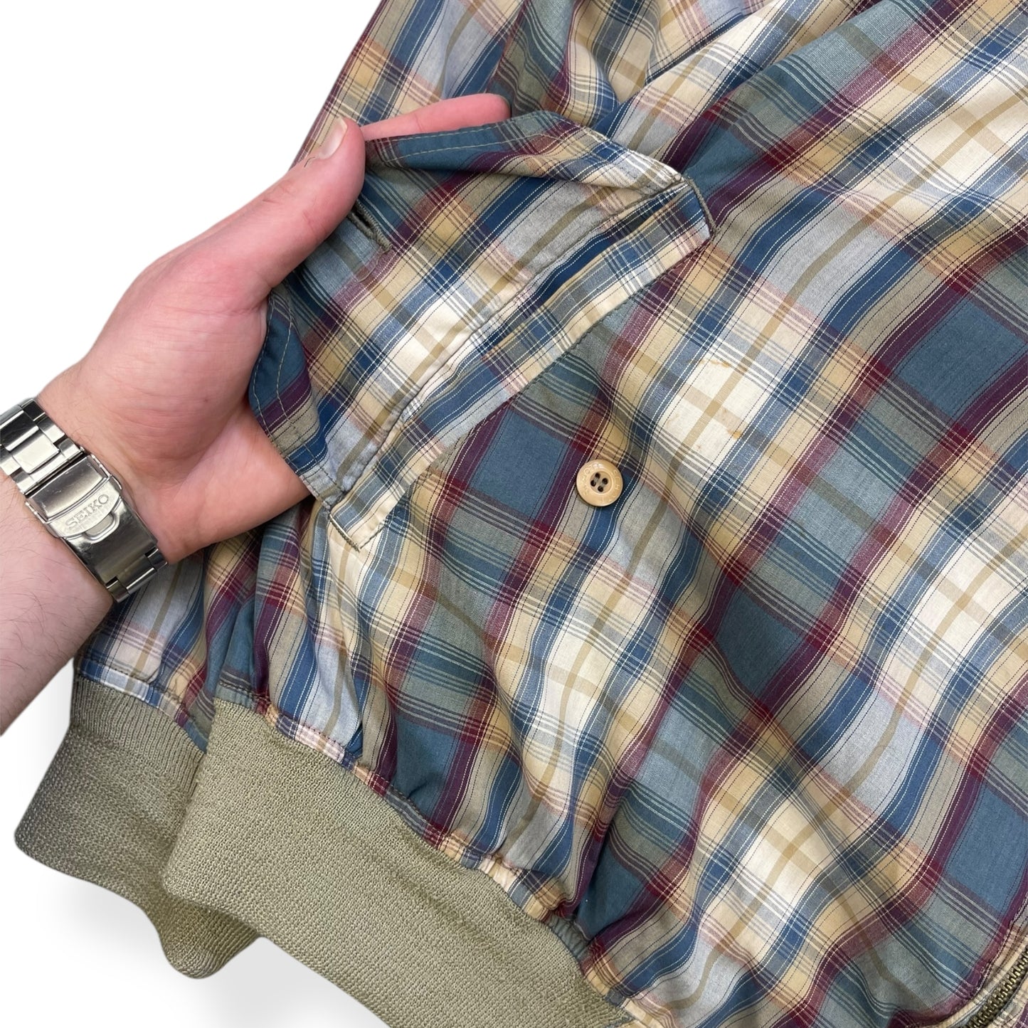 2000's Schott NYC Plaid Jacket (XL)