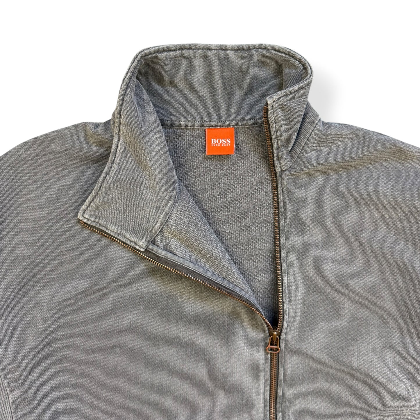 2000's Hugo Boss 'Orange' Off-centre Zip Jumper (L)