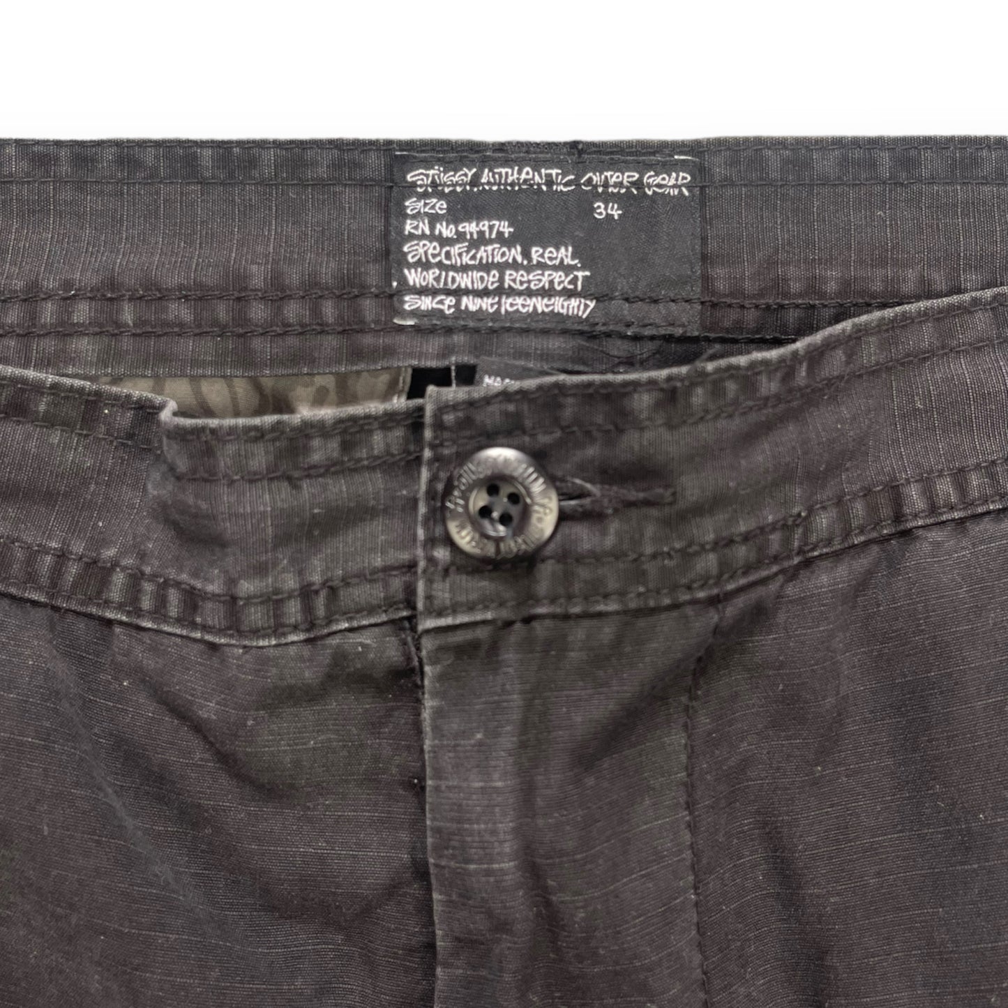 Stussy Authentic Gear Cargo Zip Trousers (34)