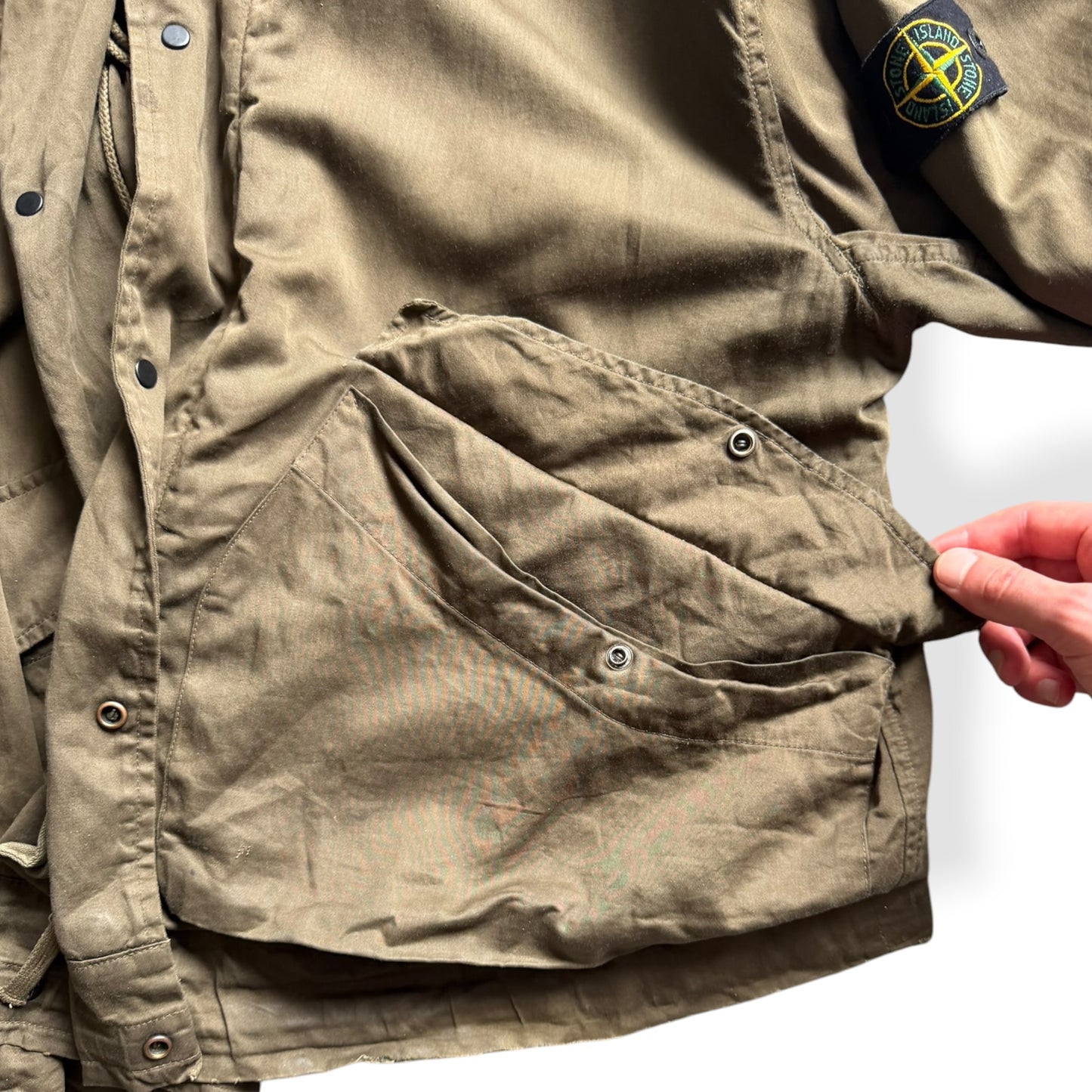 AW2001 Stone Island Raso Gommato Jacket (L)