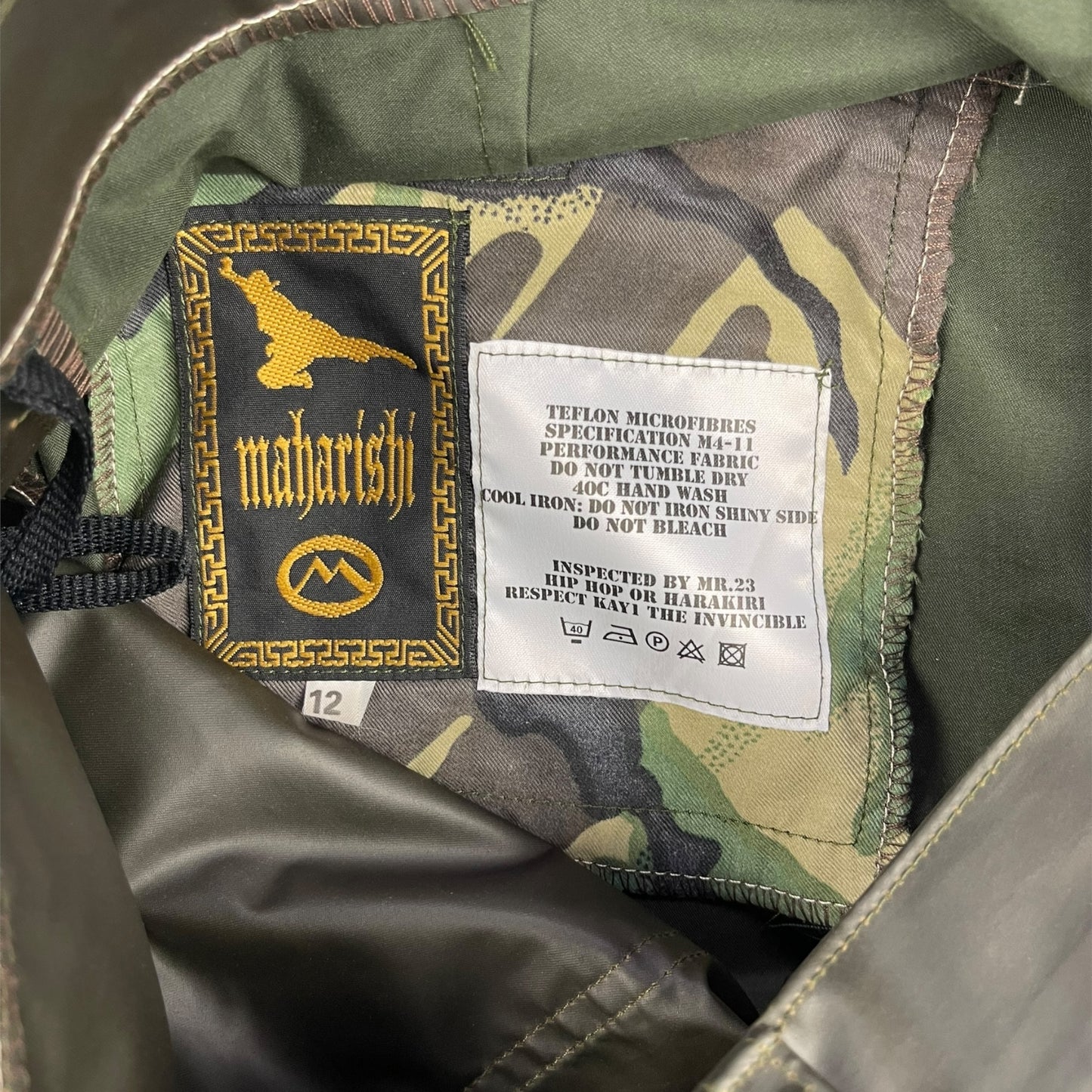 1990's Maharishi Wax Panelled Cargo Trousers (32)