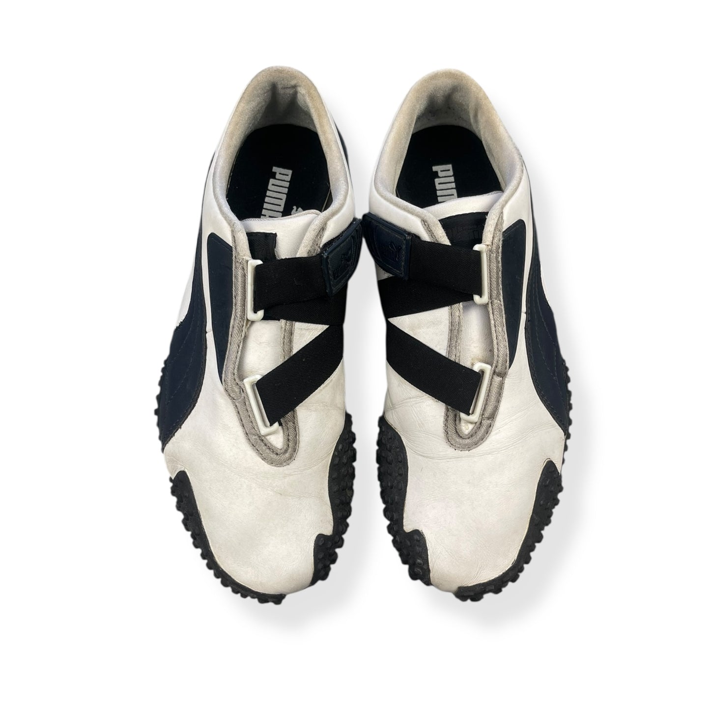 2000's Puma Mostro Leather White/Navy (UK8)