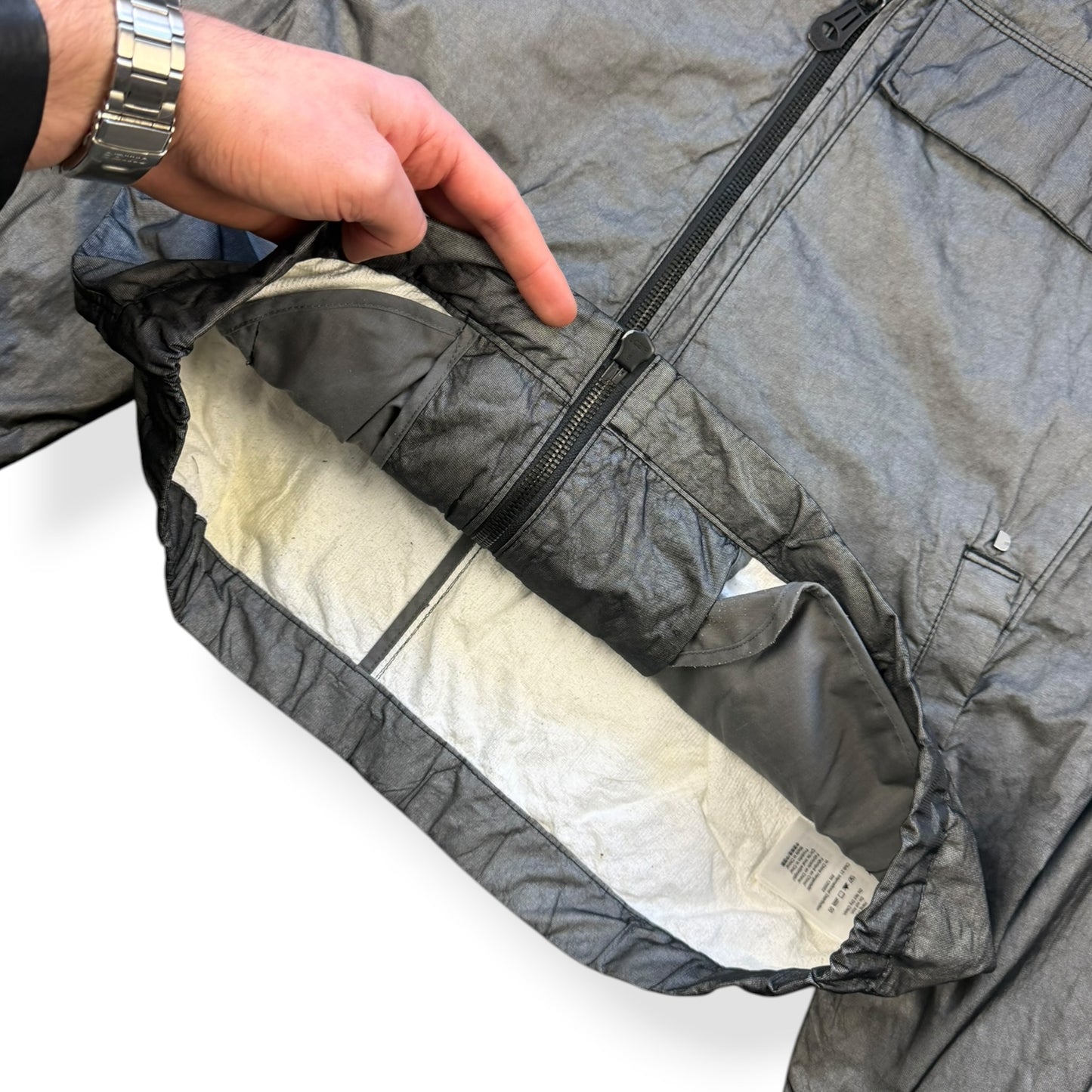 2000's DKNY Dual Zip Shimmer Jacket (L)