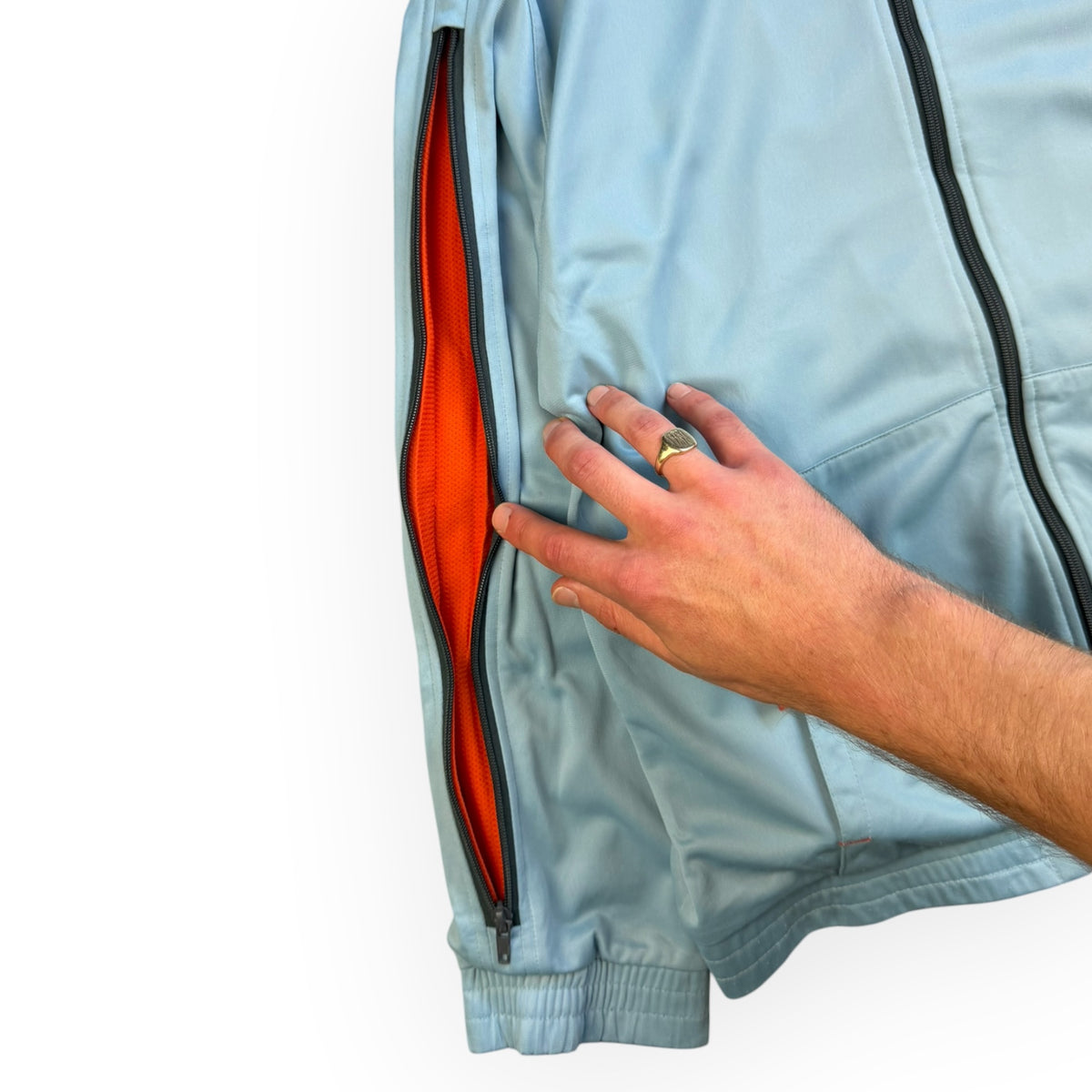 1990's Lotto Expandable Sleeve Track Jacket (S)