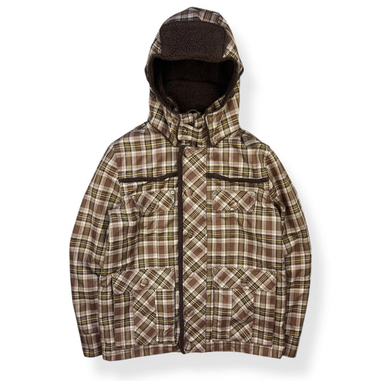 2000's Analog Plaid Trapper Hood Jacket (L)