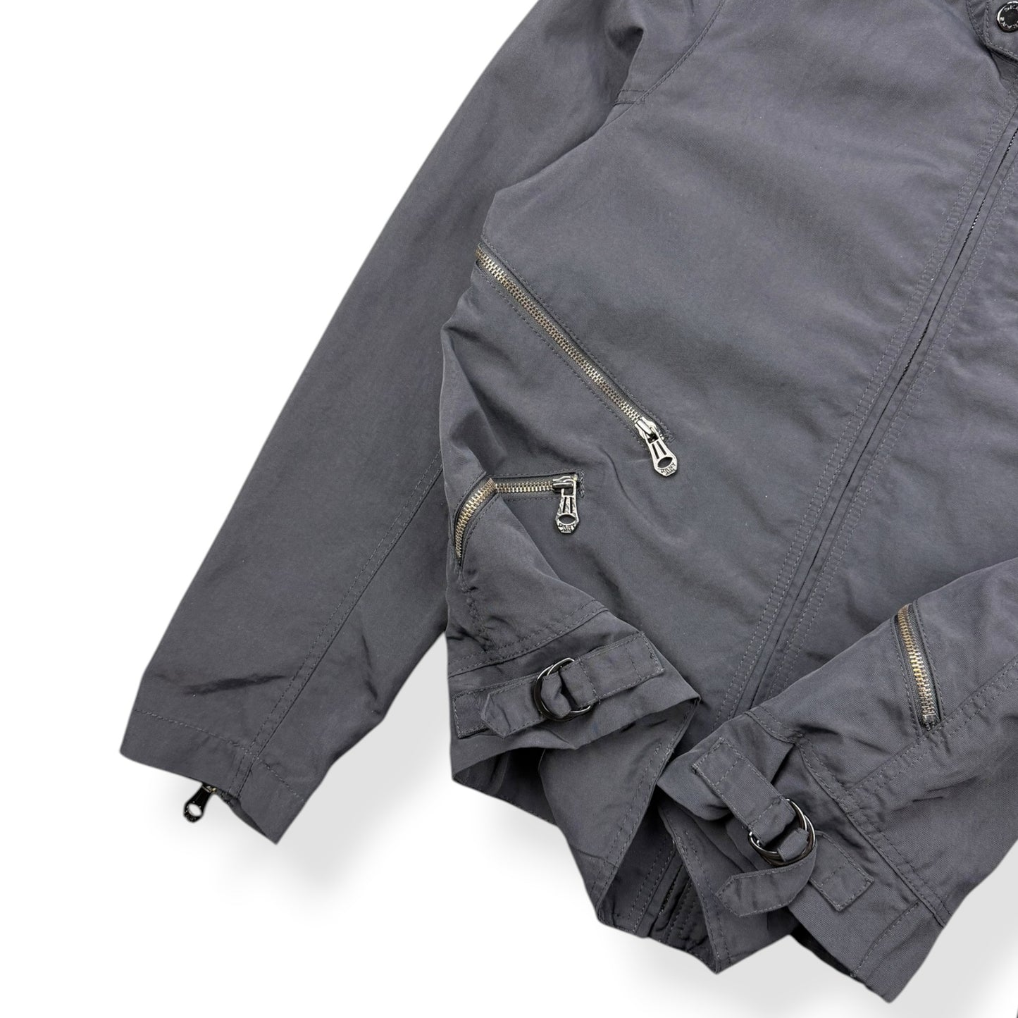 2000's DKNY Multizip Moto Jacket (L)