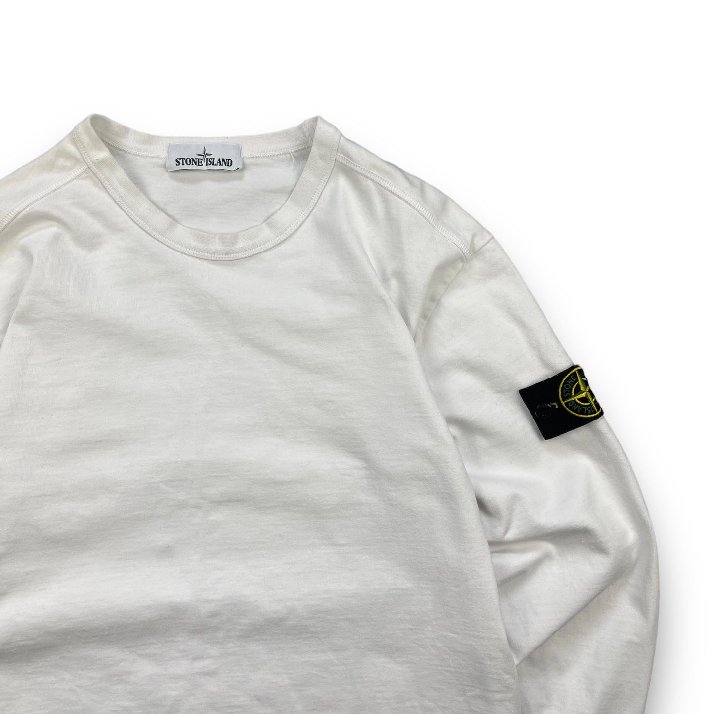 Stone Island White Lightweight Sweatshirt (M)