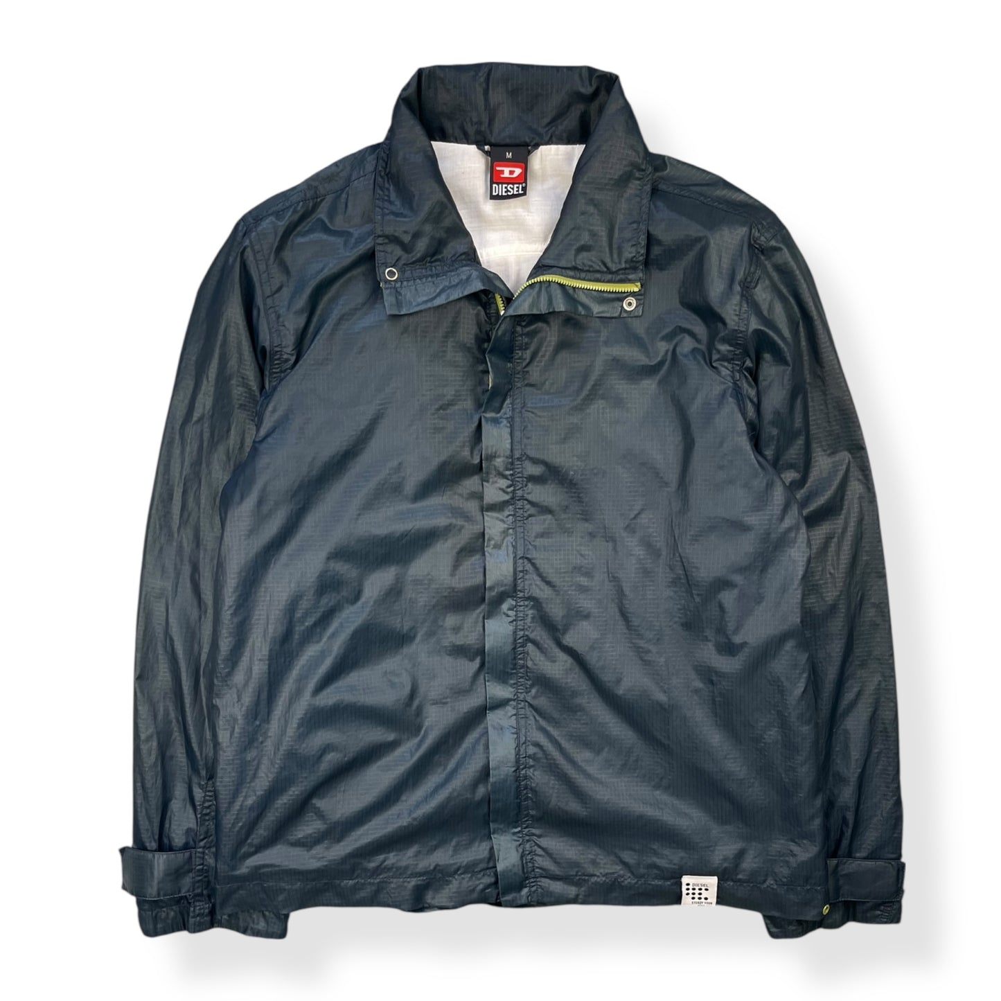 2000's Diesel Wet-look Microgrid Jacket (M)