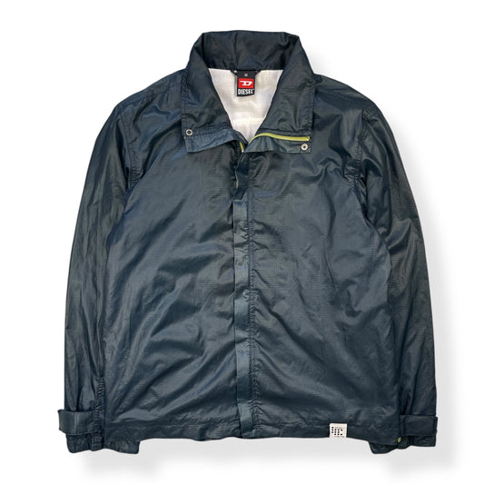 2000's Diesel Wet-look Microgrid Jacket (M)