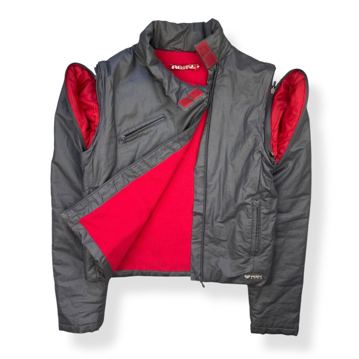 2000's Quiksilver Roxy Convertible Asymmetric Zip Jacket (S)