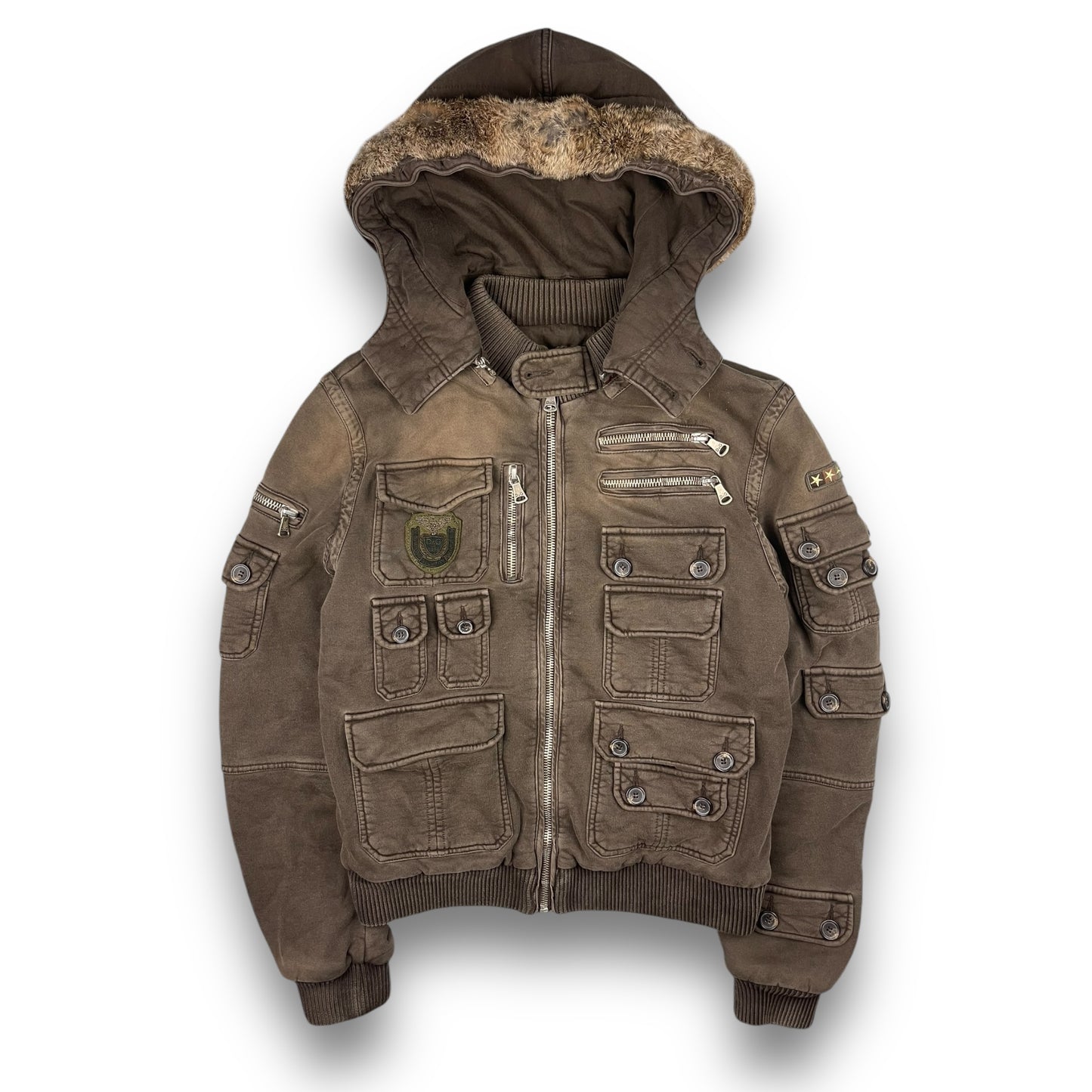 2008 Dolce & Gabbana Rabbit Fur Cargo Jacket (M)