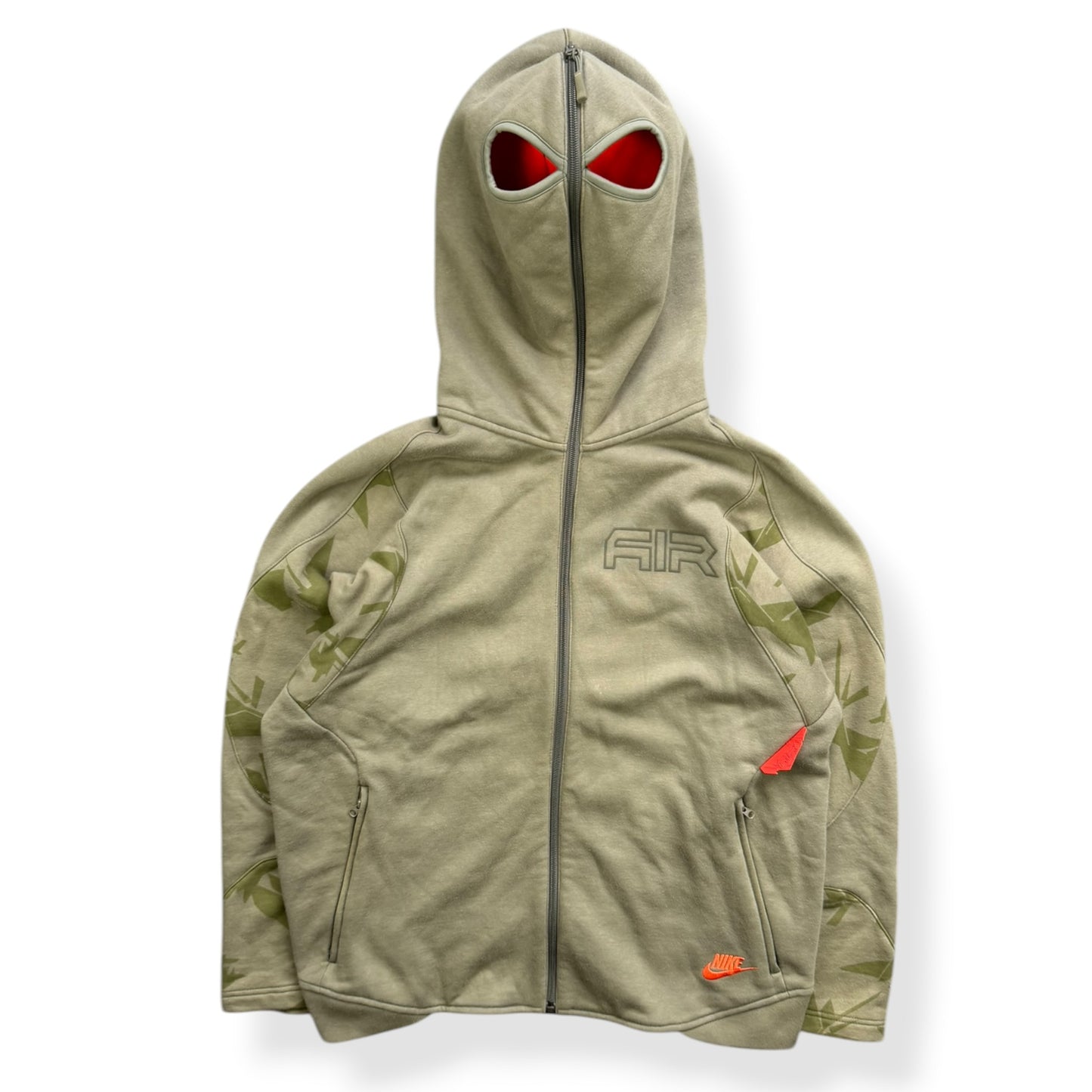 2000's Nike Air Max Full Zip Face Mask Hoodie (M)